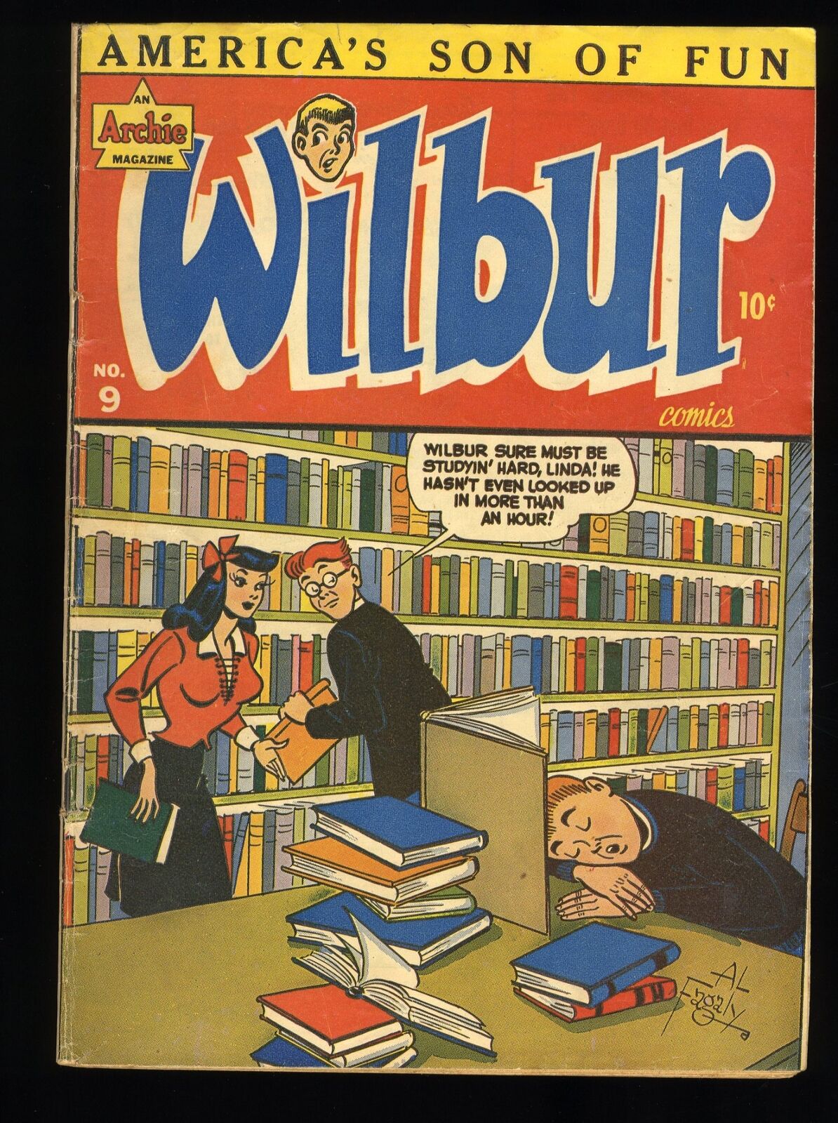 Wilbur Comics #9 VG/FN 5.0 Cover Art by Al Fagaly Archie