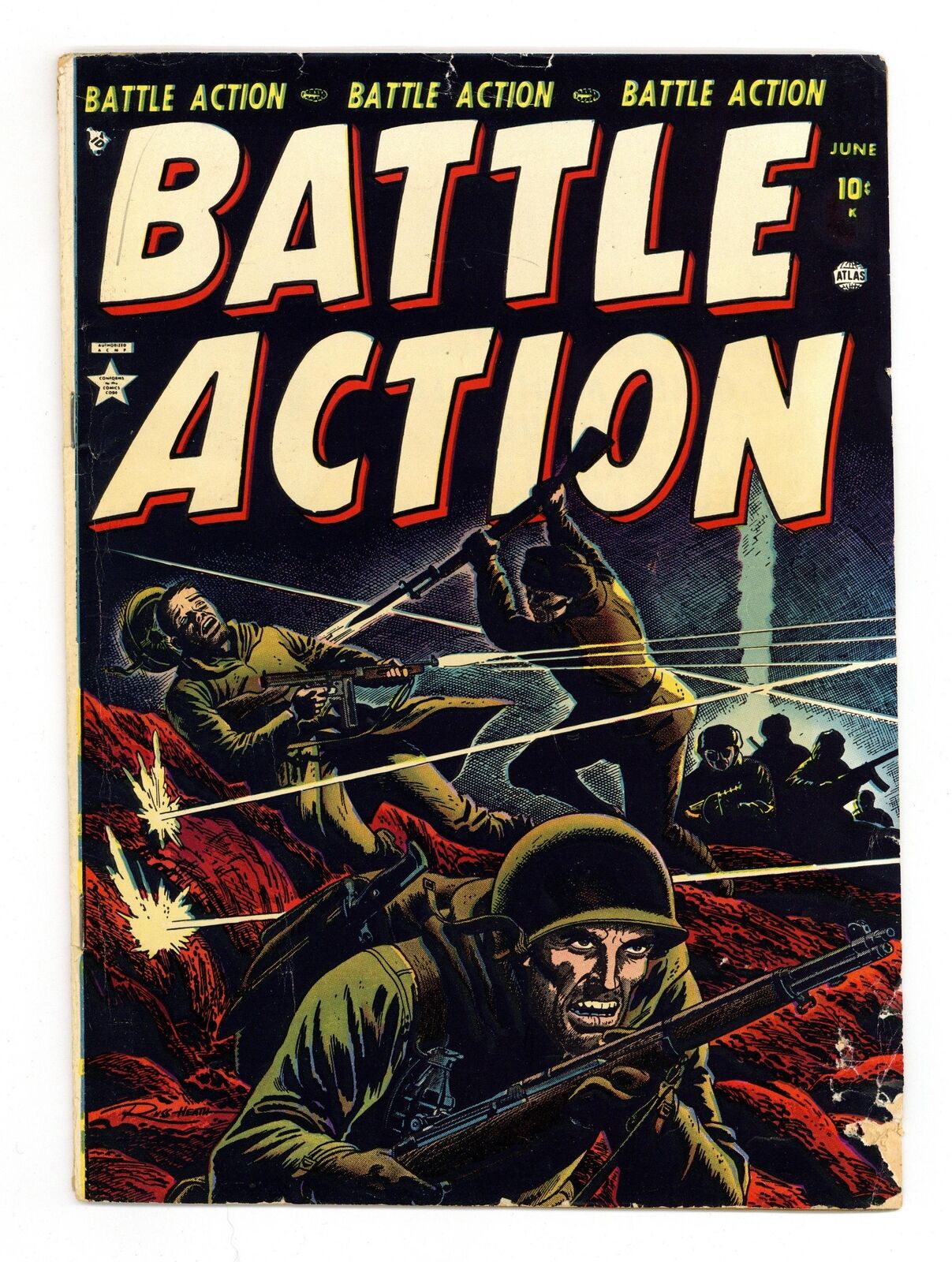 Battle Action #3 GD+ 2.5 1952
