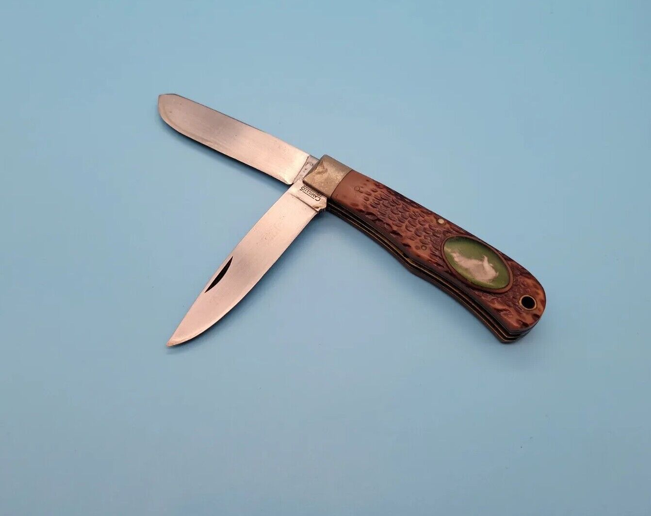 Camillus USA Charging Bear Pocket Knife - American Wildlife Series - 2 Blades