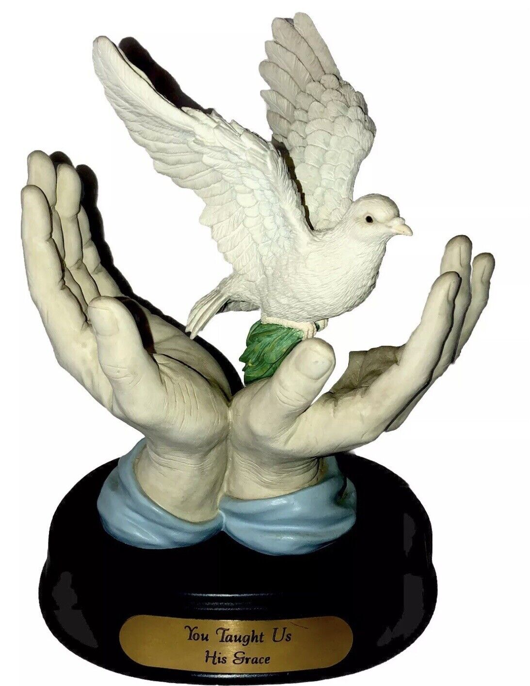 Divinity peace on earth Musical figurine Jesus Hands ￼& dove ￼