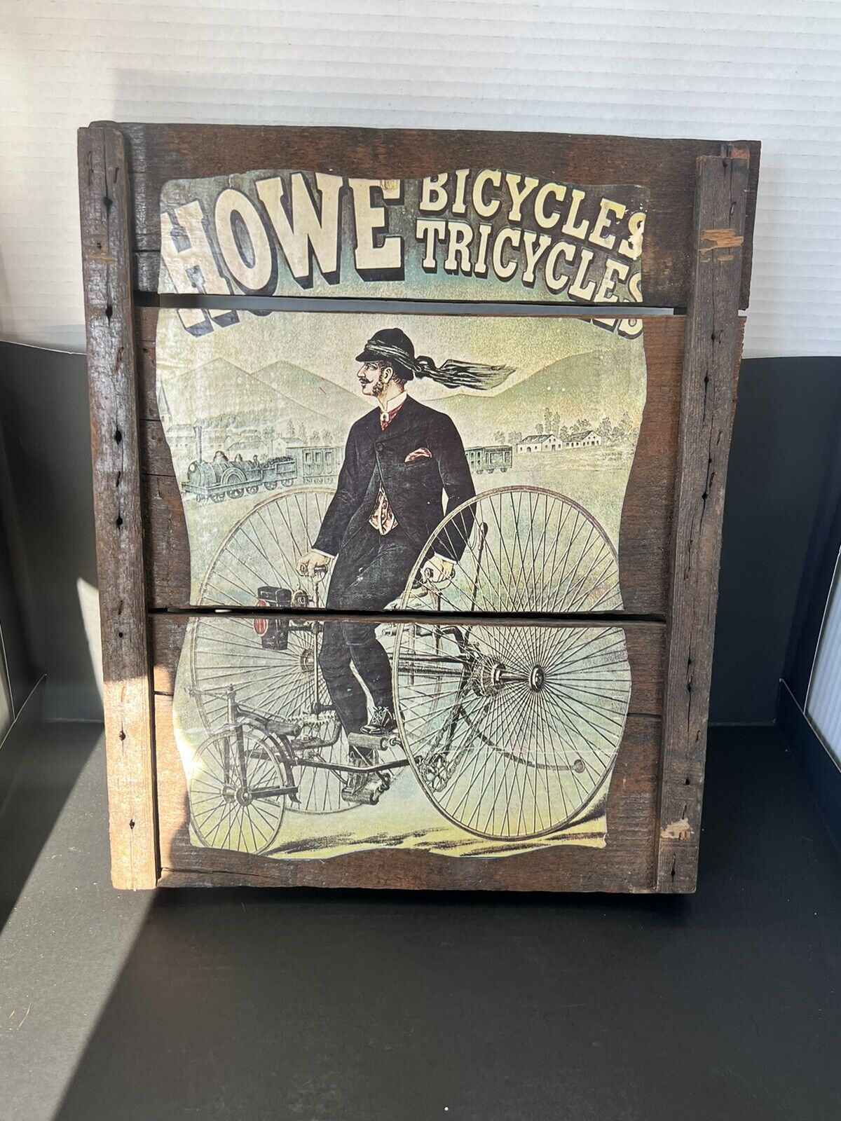 Howe Bicycles And Tricycles Sign 1800s | eBay