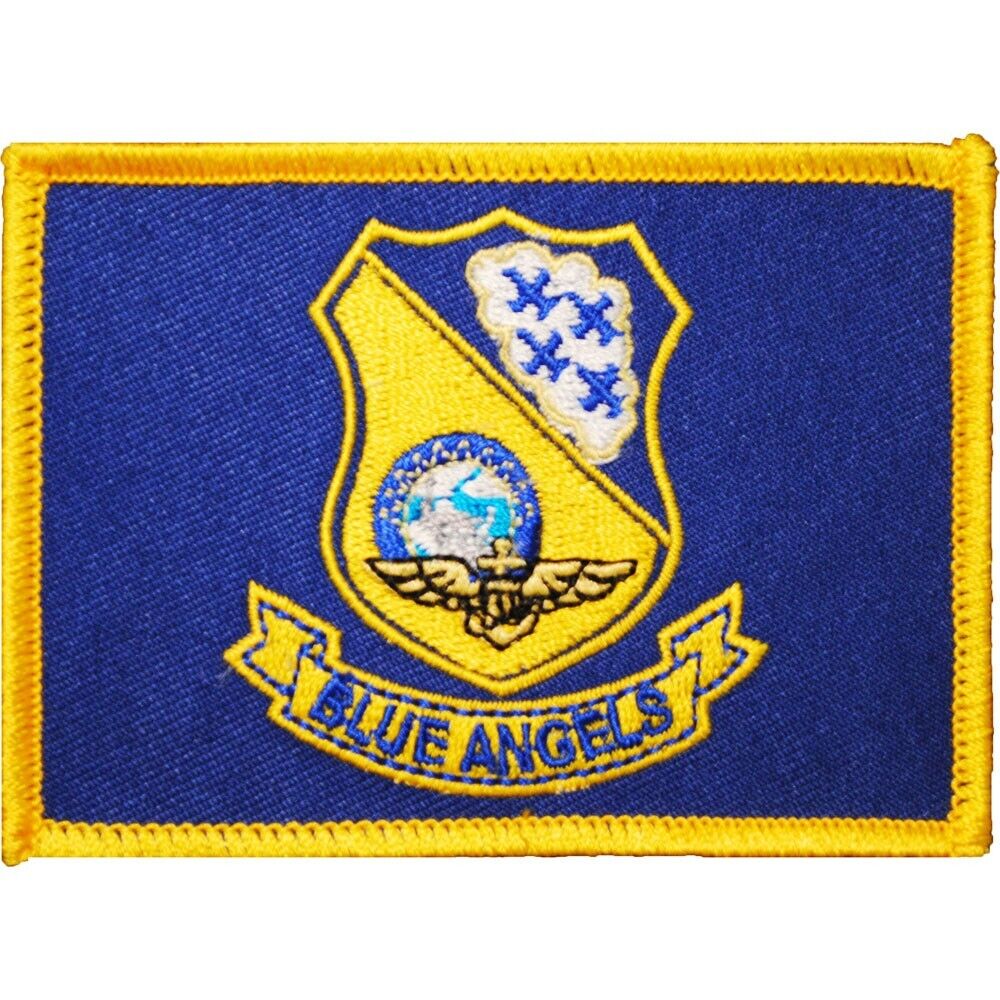 USN BLUE ANGELS FLAG Embroidered Patch (3-1/2\