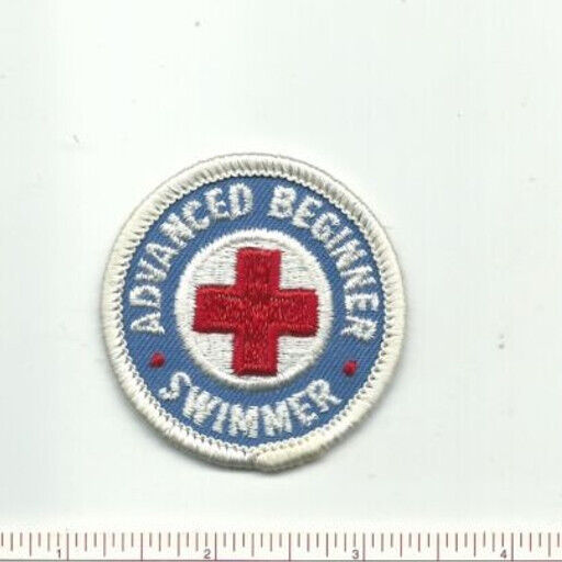 American Red Cross Advanced Beginner Swimmer Embroidered Patch - Round