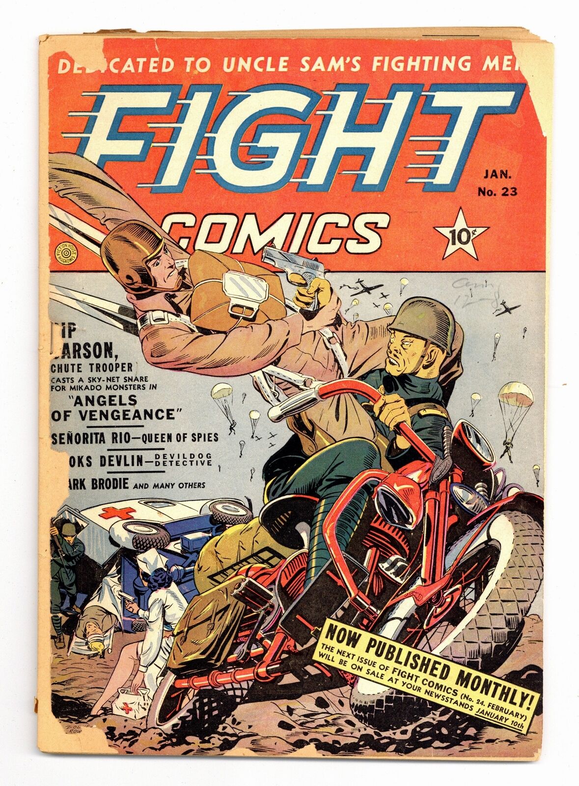 Fight Comics #23 PR 0.5 1943