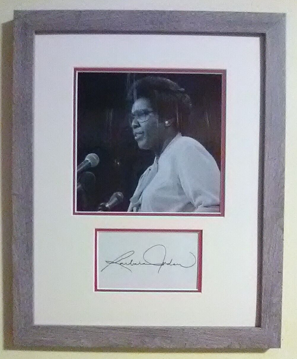 Barbara Jordan(1936-96) / Autograph / U.S. Congresswoman - Texas / 11x14\