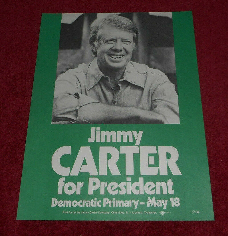 1976 Jimmy Carter For President Democratic Primary Flyer Martin Luther King Sr