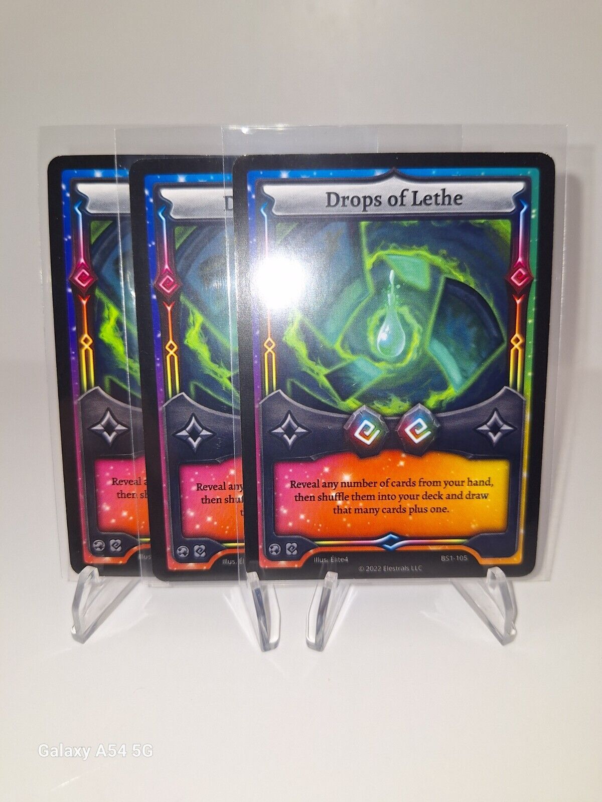 Elestrals Playsets of 3 Cards Each Drops of Lethe