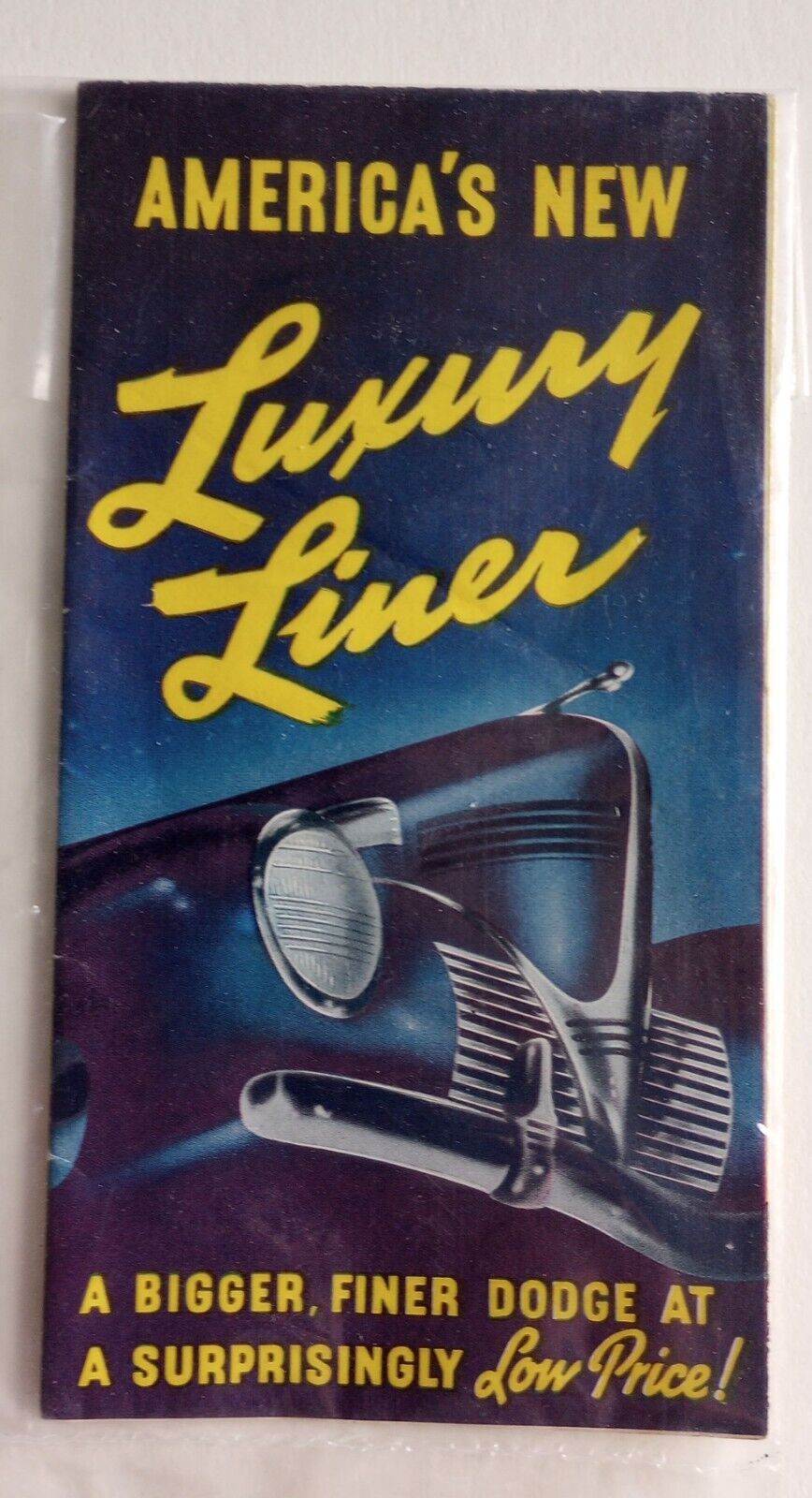 1939 Dodge Small Brochure Folder Sedan Coupe Luxury Liner