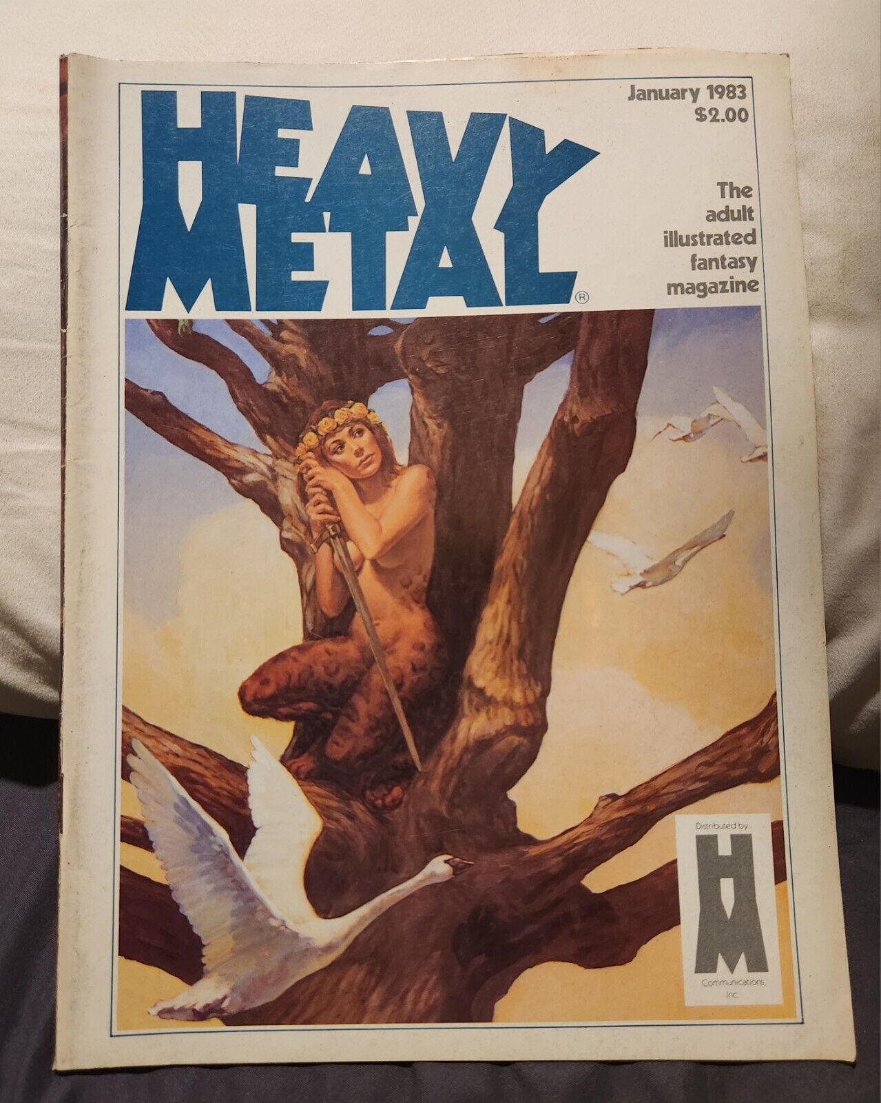 HEAVY METAL January 1983 High Grade With Dust Jacket classic Wrightson Crepax