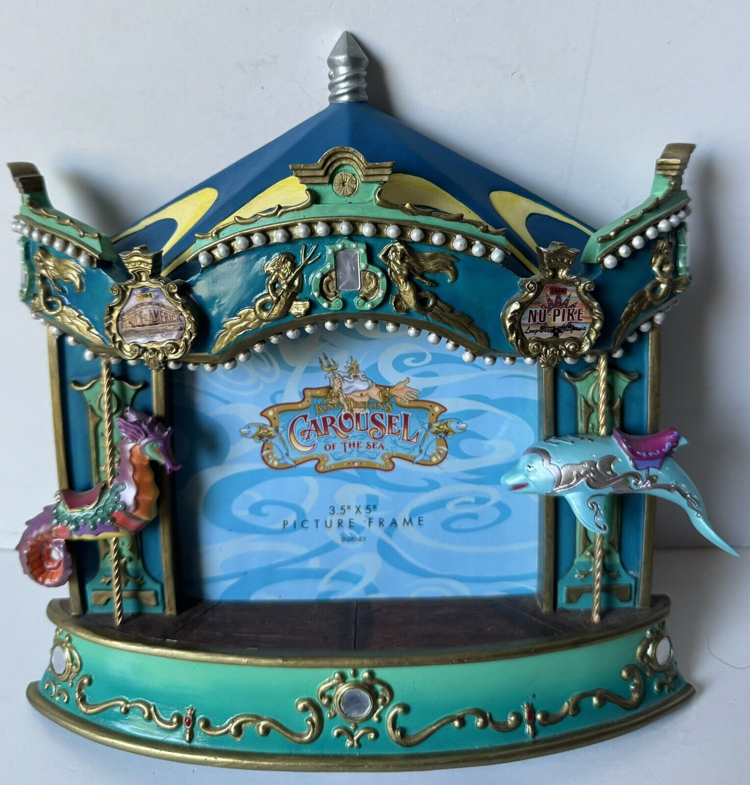 Vintage Disney California Adventure King Triton’s Carousel Of The Sea 3.5”x 5”