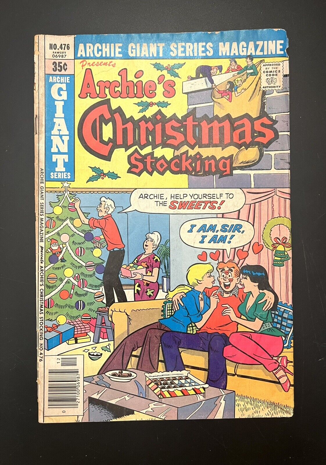 Vintage Archie\'s Christmas Stocking #476- Dec. \'1978\'