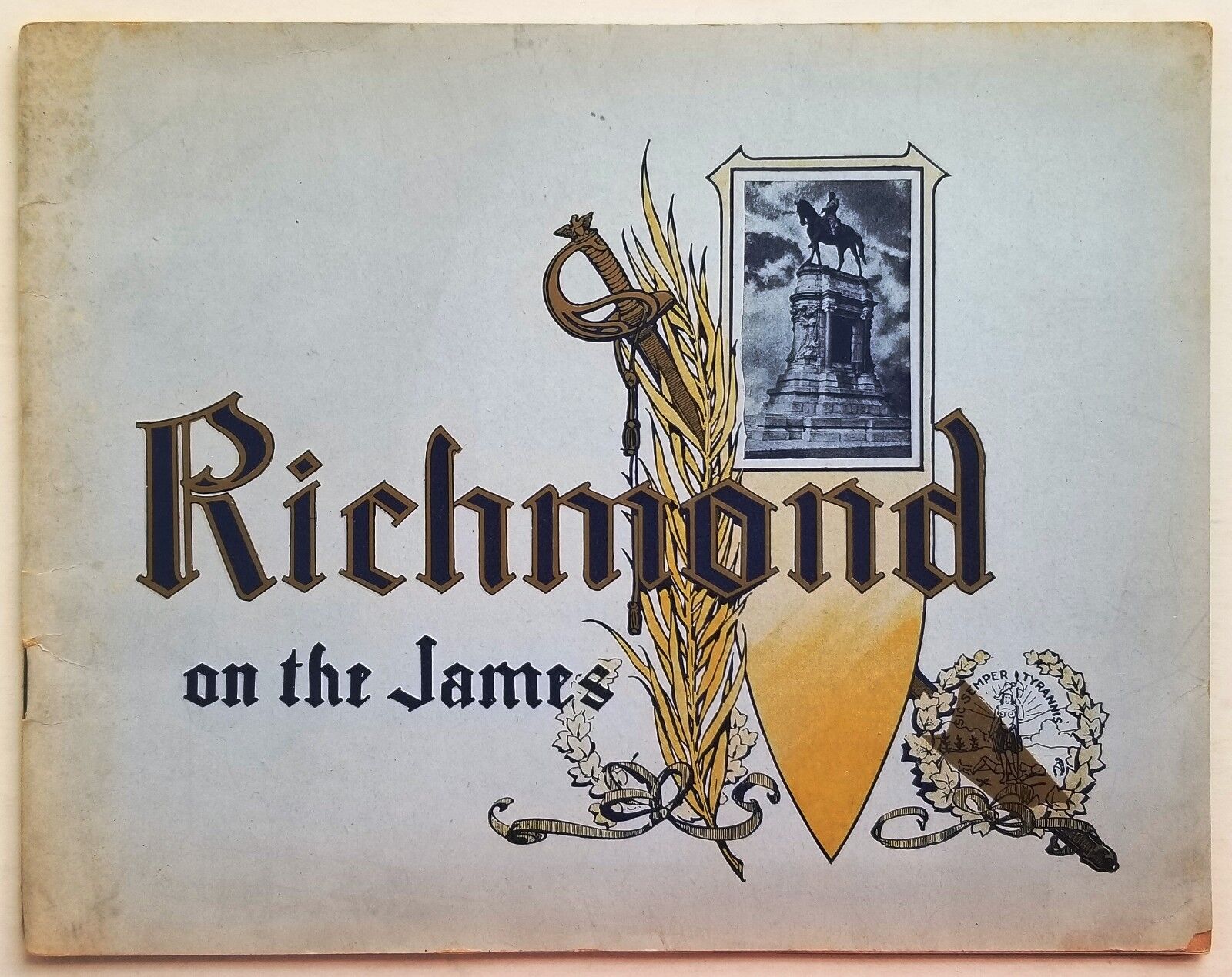 1905 Antique Richmond Virginia Photobook Travel Guide James River Rare Book