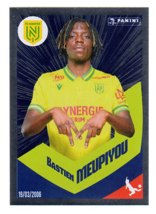 PANINI FOOTBALL 2024 Ligue 1 Sticker #278 Bastien MEUPIYOU FC Nantes