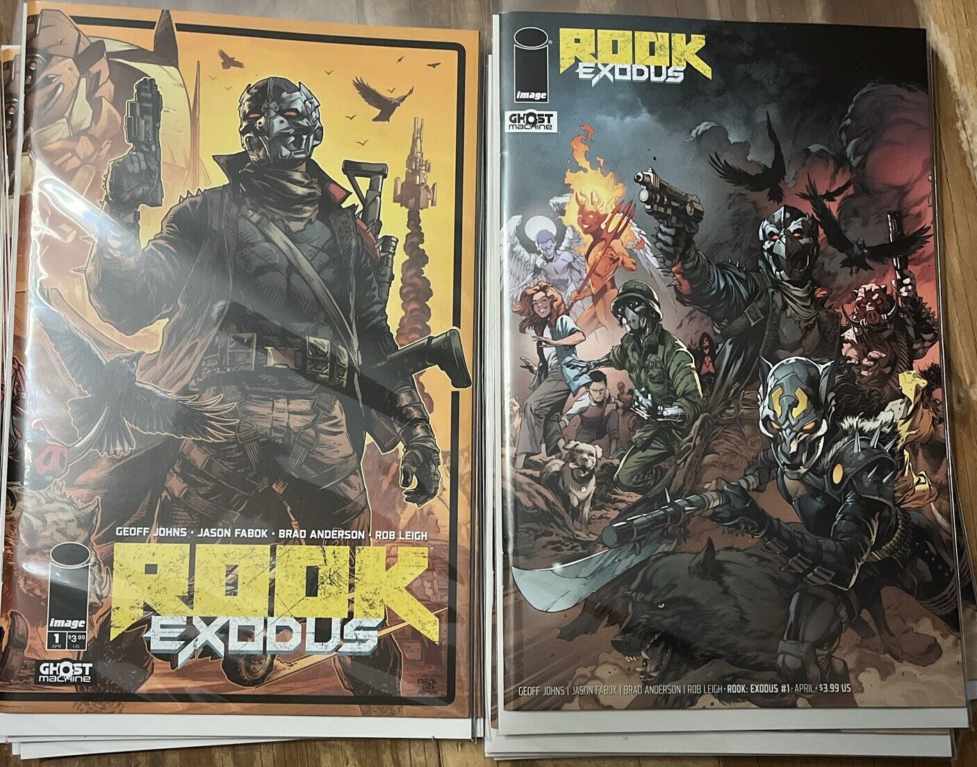 ROOK EXODUS #1 MAIN JASON FABOK COVER A And B Set Of 2- Ghost Machine NM