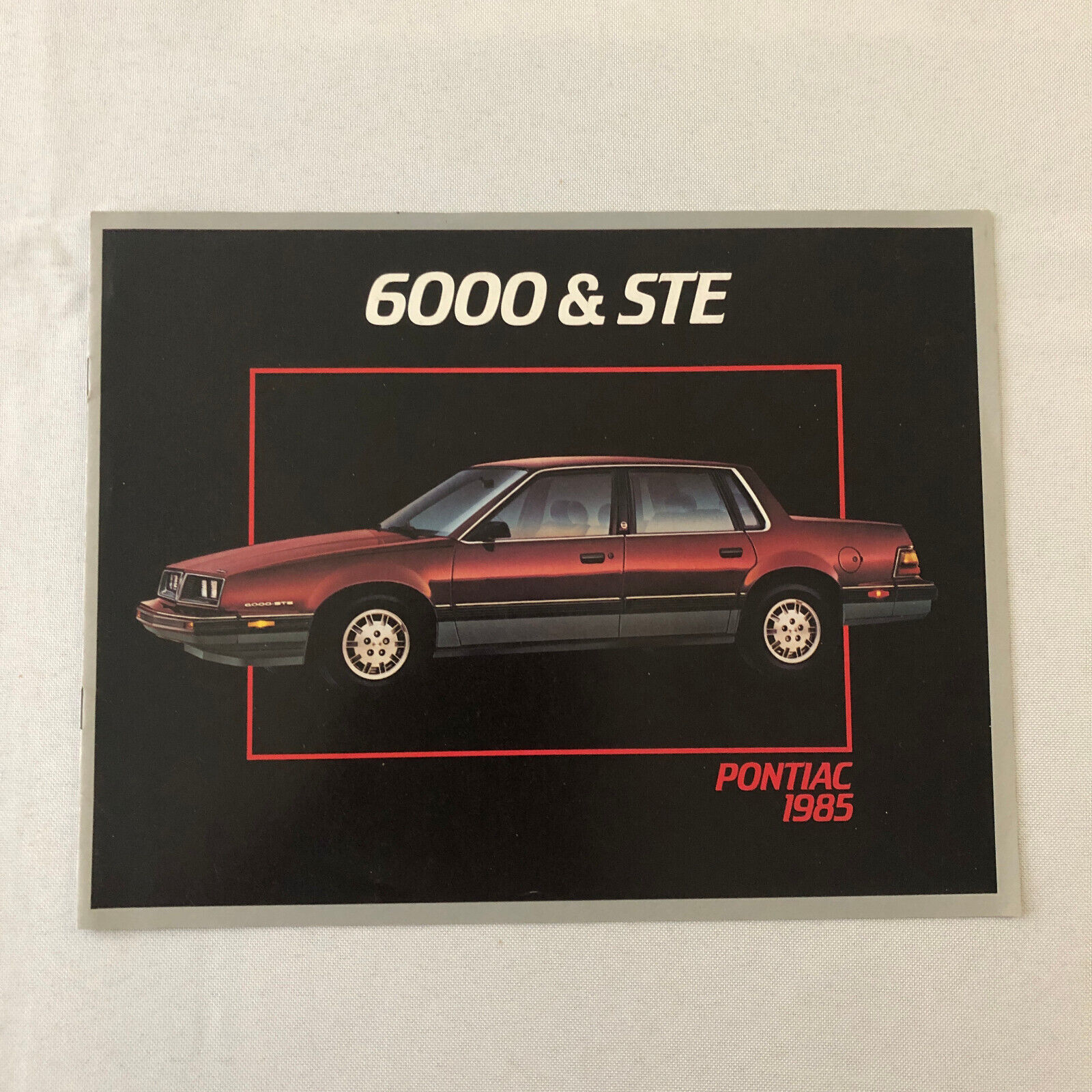 1985 Pontiac 6000 and 6000 STE Sales Brochure Catalog Coupe Sedan Station Wagon