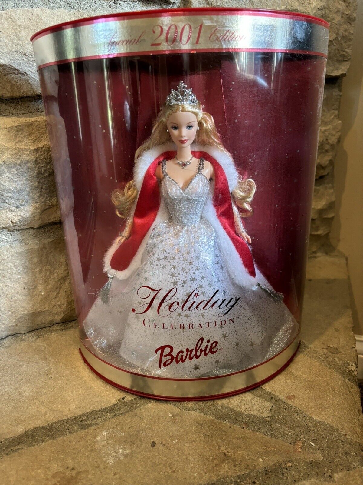 Vintage 2001 Special Edition Holiday Celebration Barbie Doll By Mattel