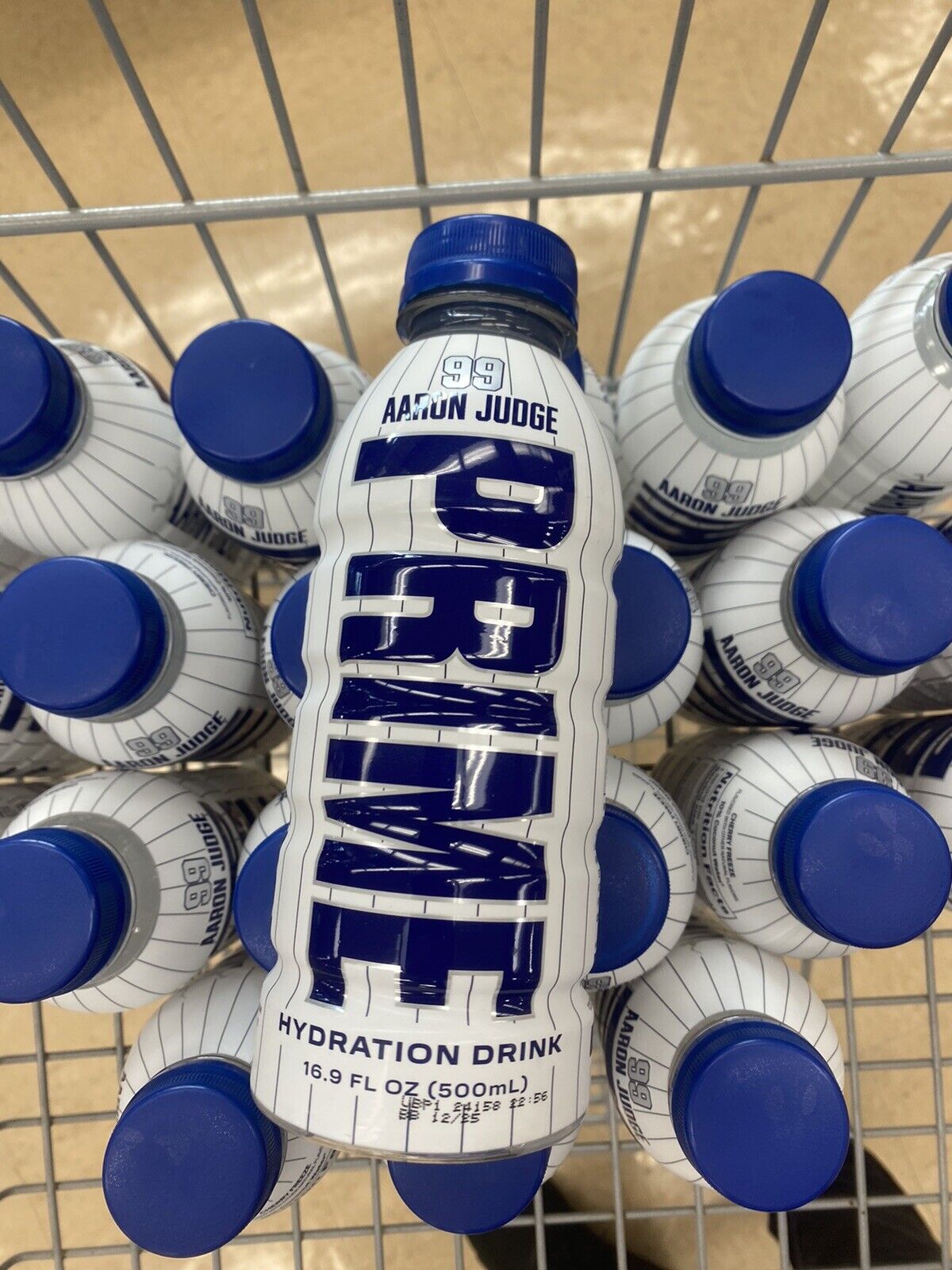 Brand New Prime Hydration Aaron Judge White Bottle Rare