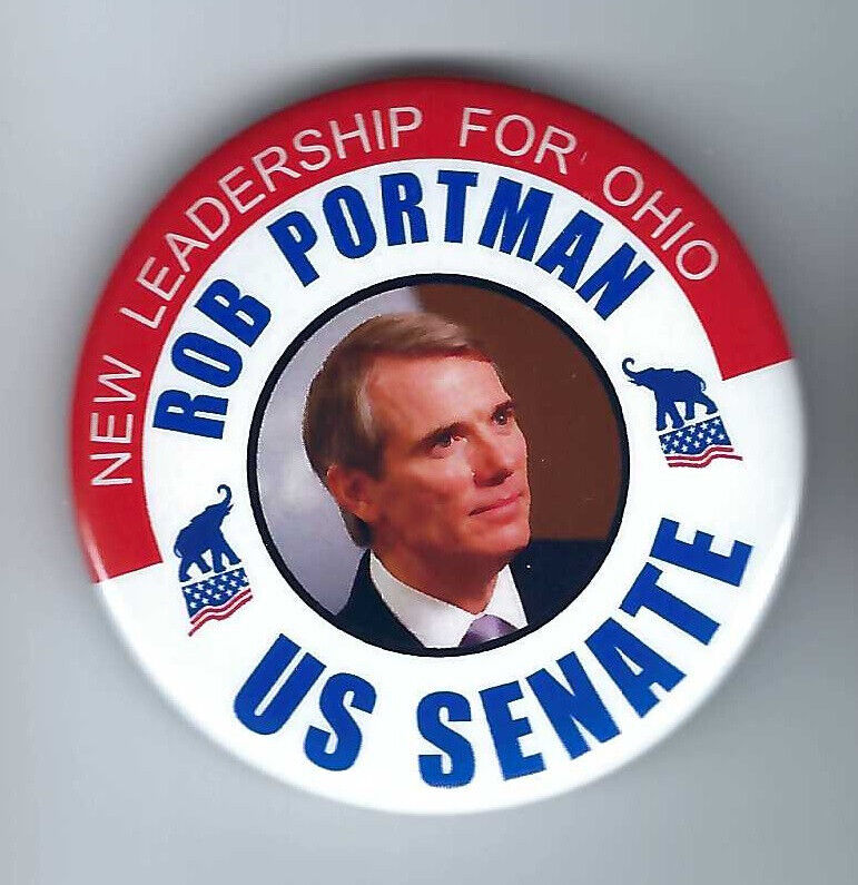 Bob Portman Ohio (R) US Senator 2010-22 political pin button