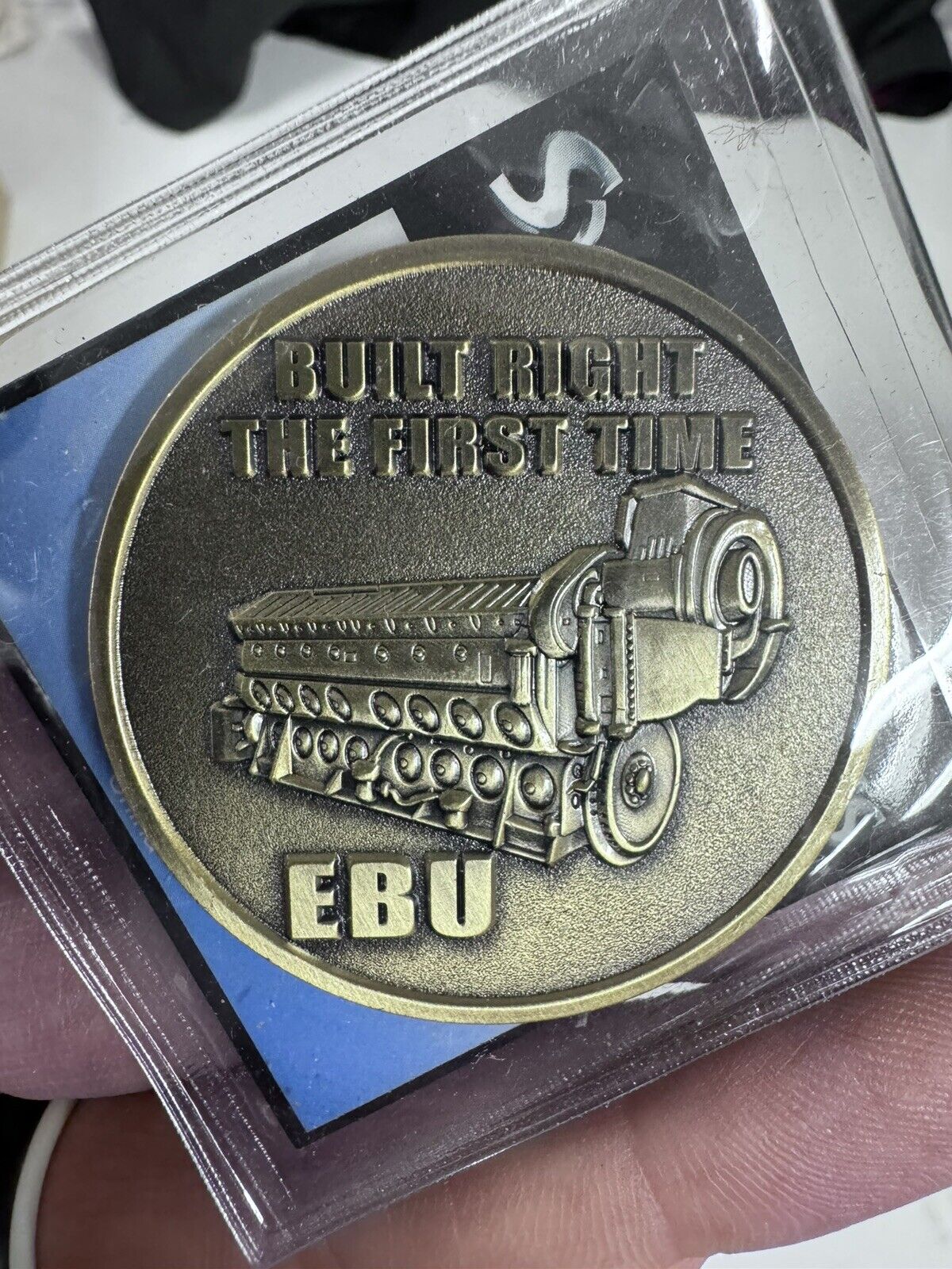 VTG AT&SF EBU Atchison Topeka Santa Fe Railroad Built Right First Time Coin BN