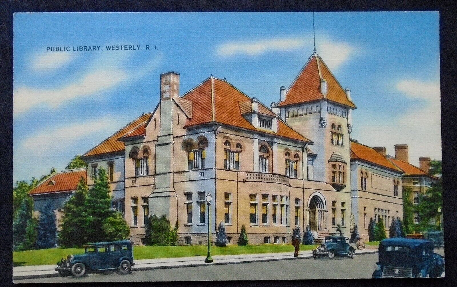 Westerly, RI, Public Library, postmarked 1944