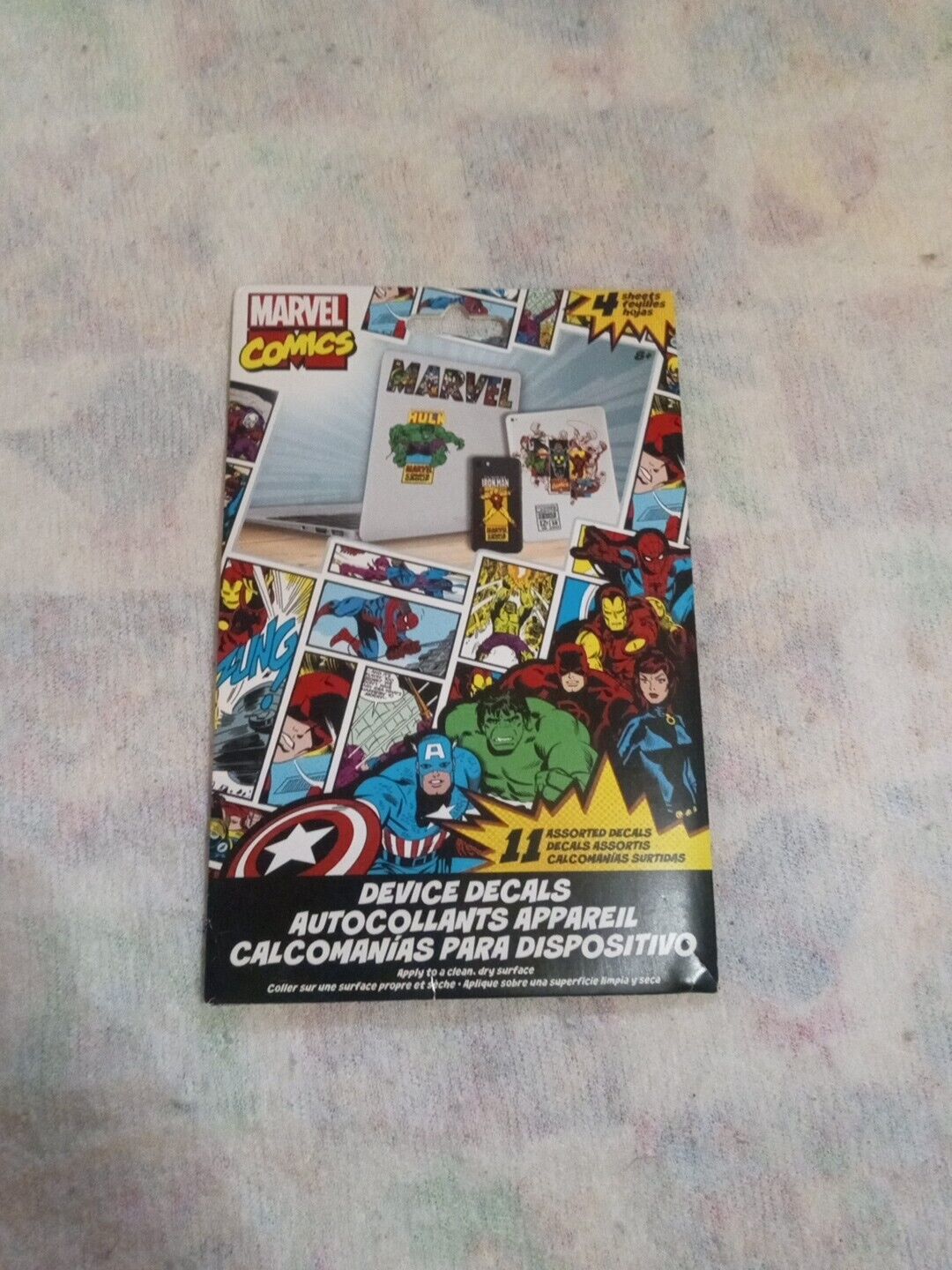 Vintage Marvel Comics 11 Assorted Decals Unopened Perfect Condition Rare And Htf