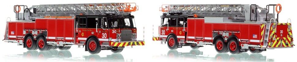Fire Replicas Chicago Fire Department 2020 E-ONE 100 FT Rear Mount - Truck Co 30