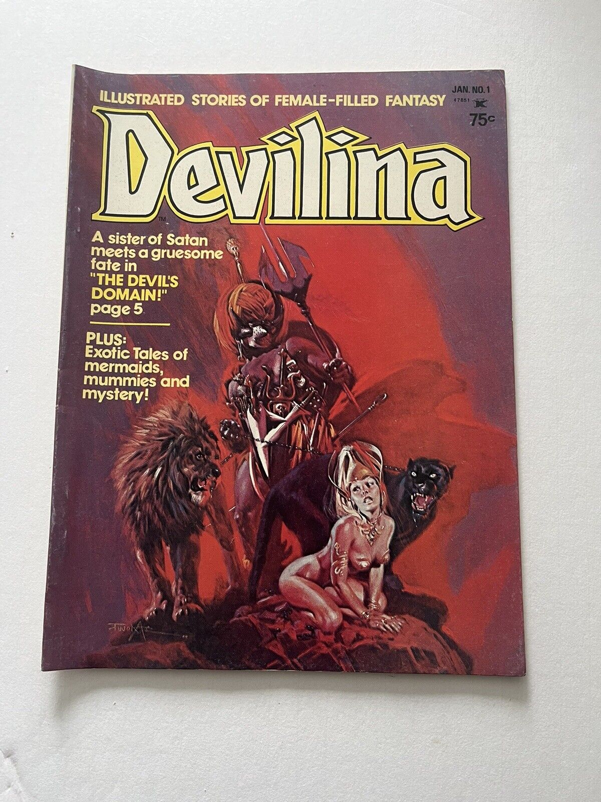 Vintage Devilina Comic January 1975 Volume 1 Number 1