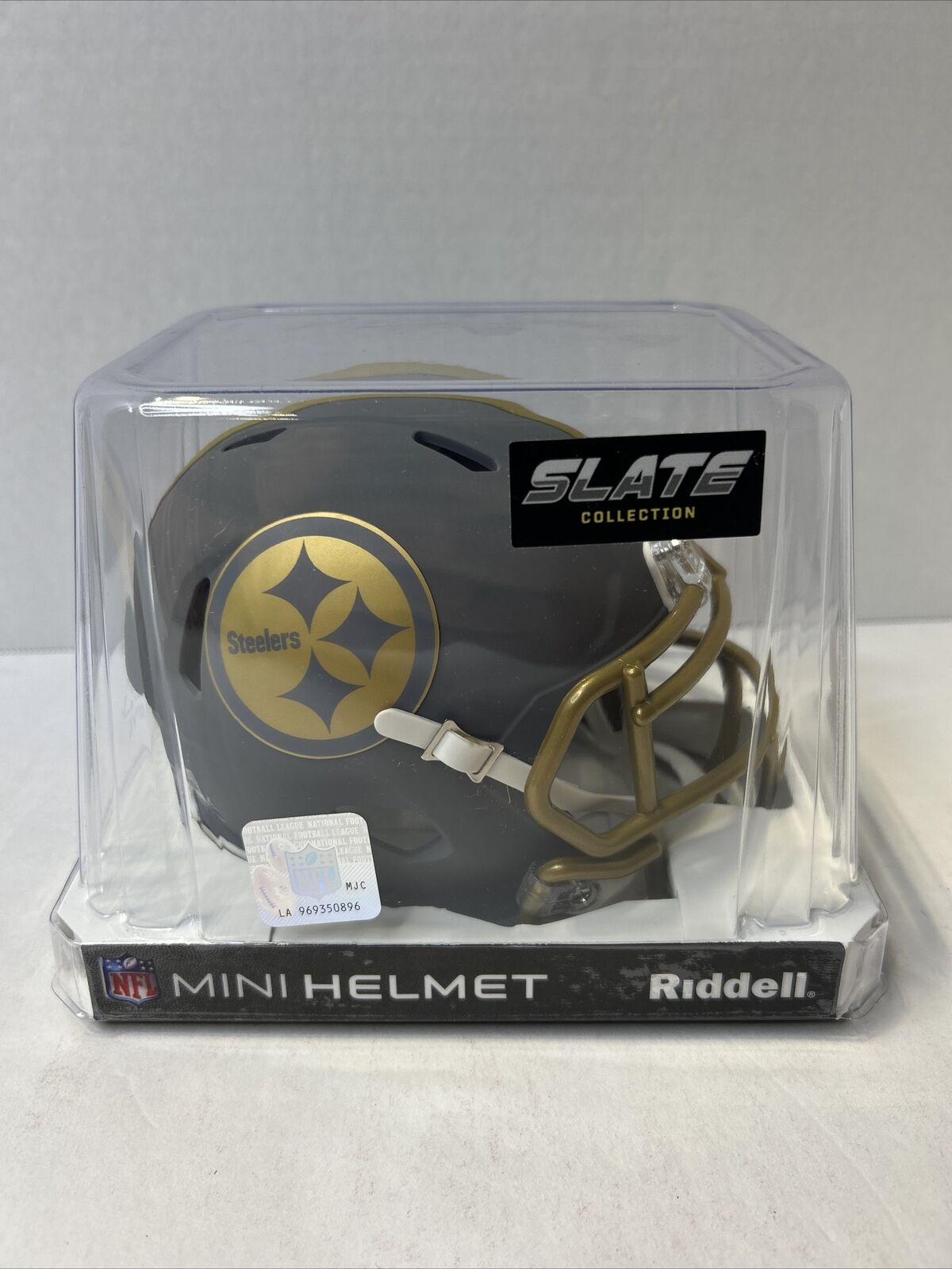 Pittsburgh Steelers Slate Collection Riddell Mini Helmets New in Box EJ1