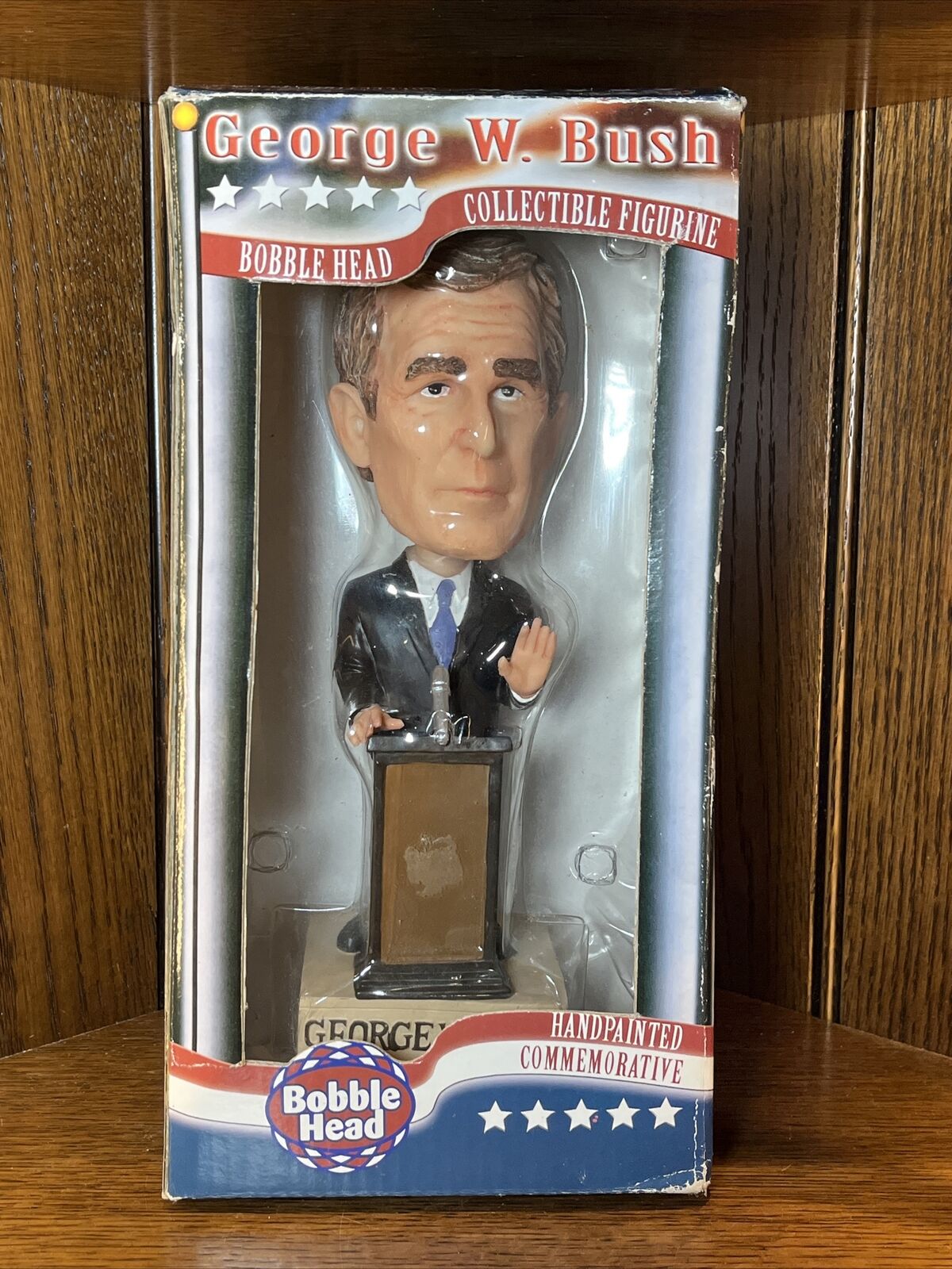 Vintage GOP George W Bush Bobble Head Commemorative Hand Painted Figure Election