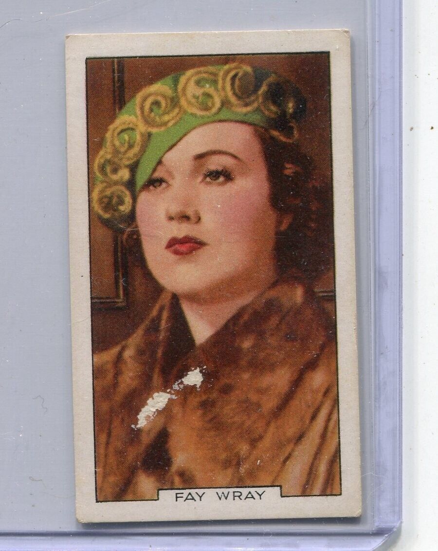 1935 GALLAHER LTD CIGARETTES PORTRAITS OF FAMOUS STARS TOBACCO CARD #45 FAY WRAY