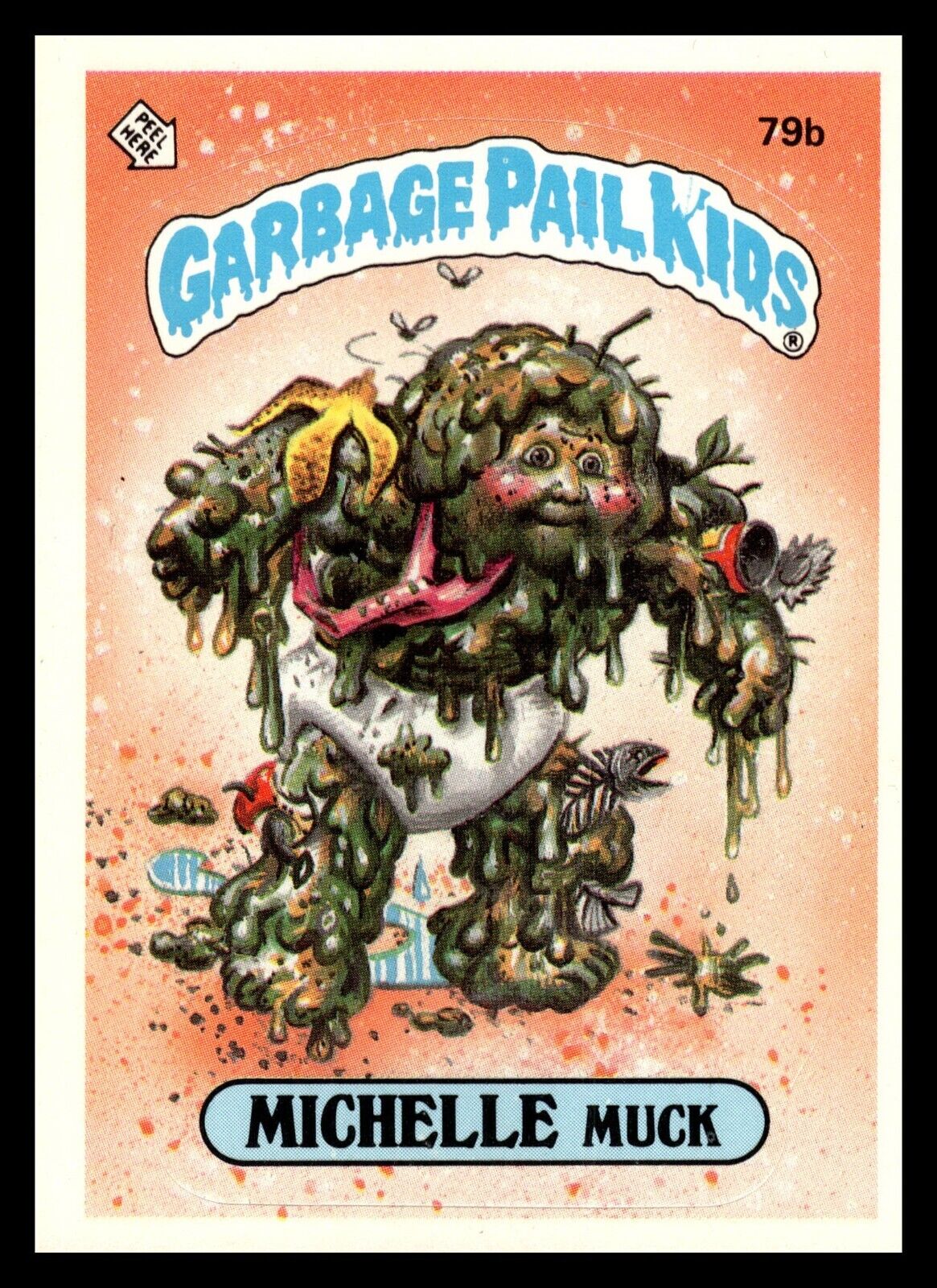 1985 Topps Garbage Pail Kids GPK Series 2 OS2 MICHELLE Muck 79b LM Puzzle Glossy