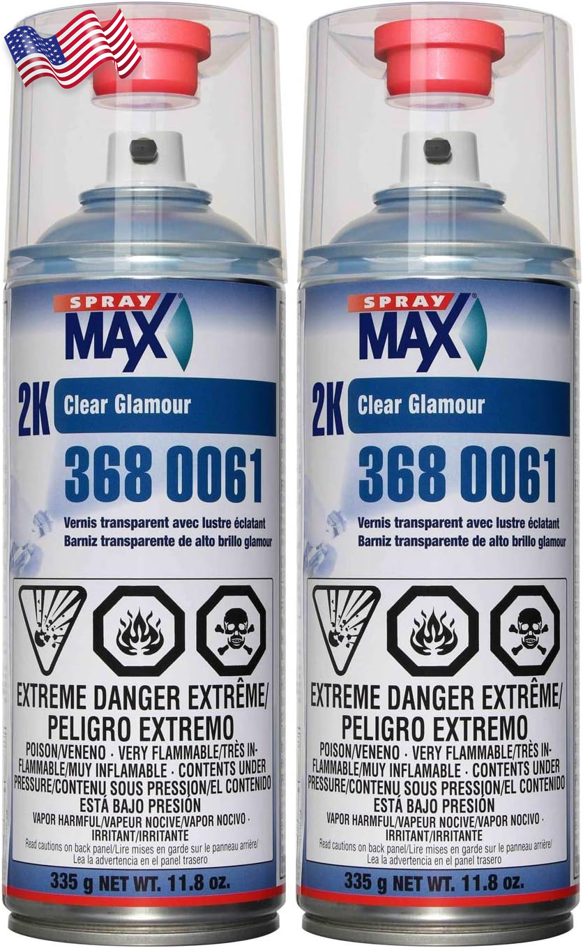 Aerosol Spray max High Gloss USC Clearcoat 2 PACK 11.8 Ounce 