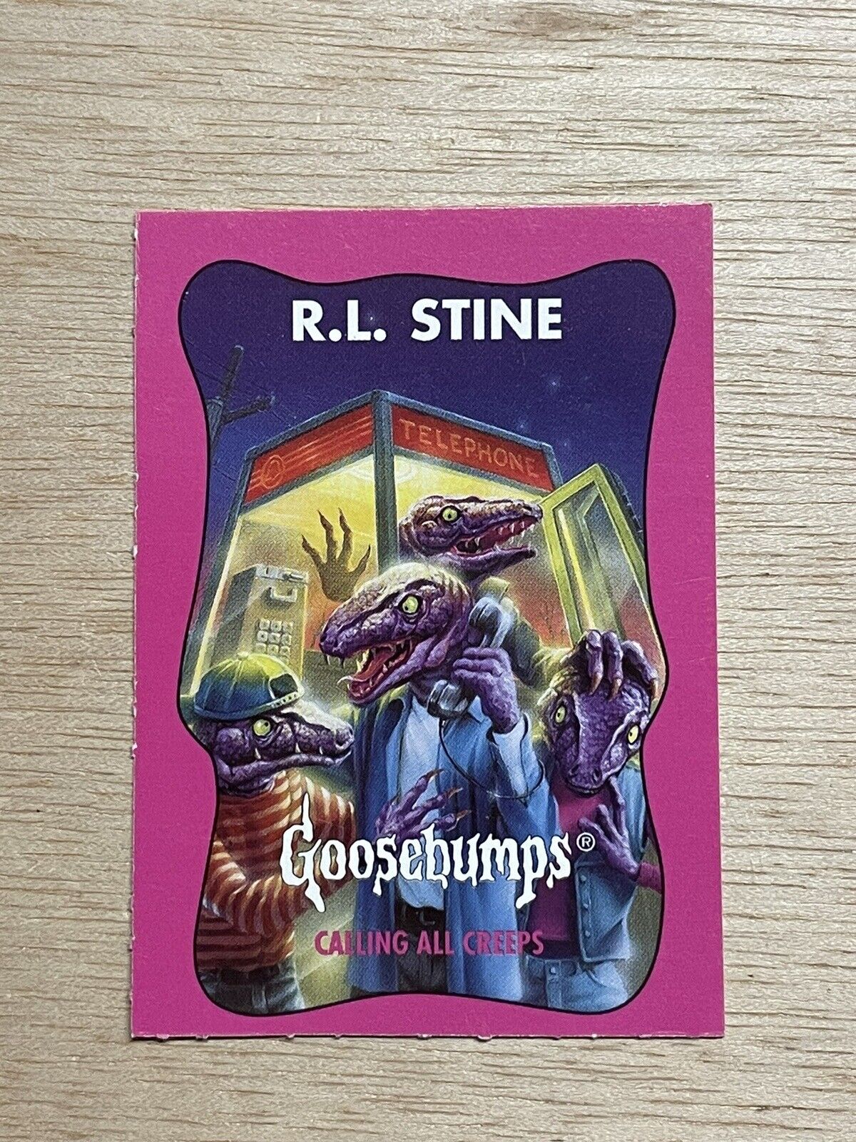 1996 Goosebumps Book R.L. Stine Card #50 Calling All Creeps