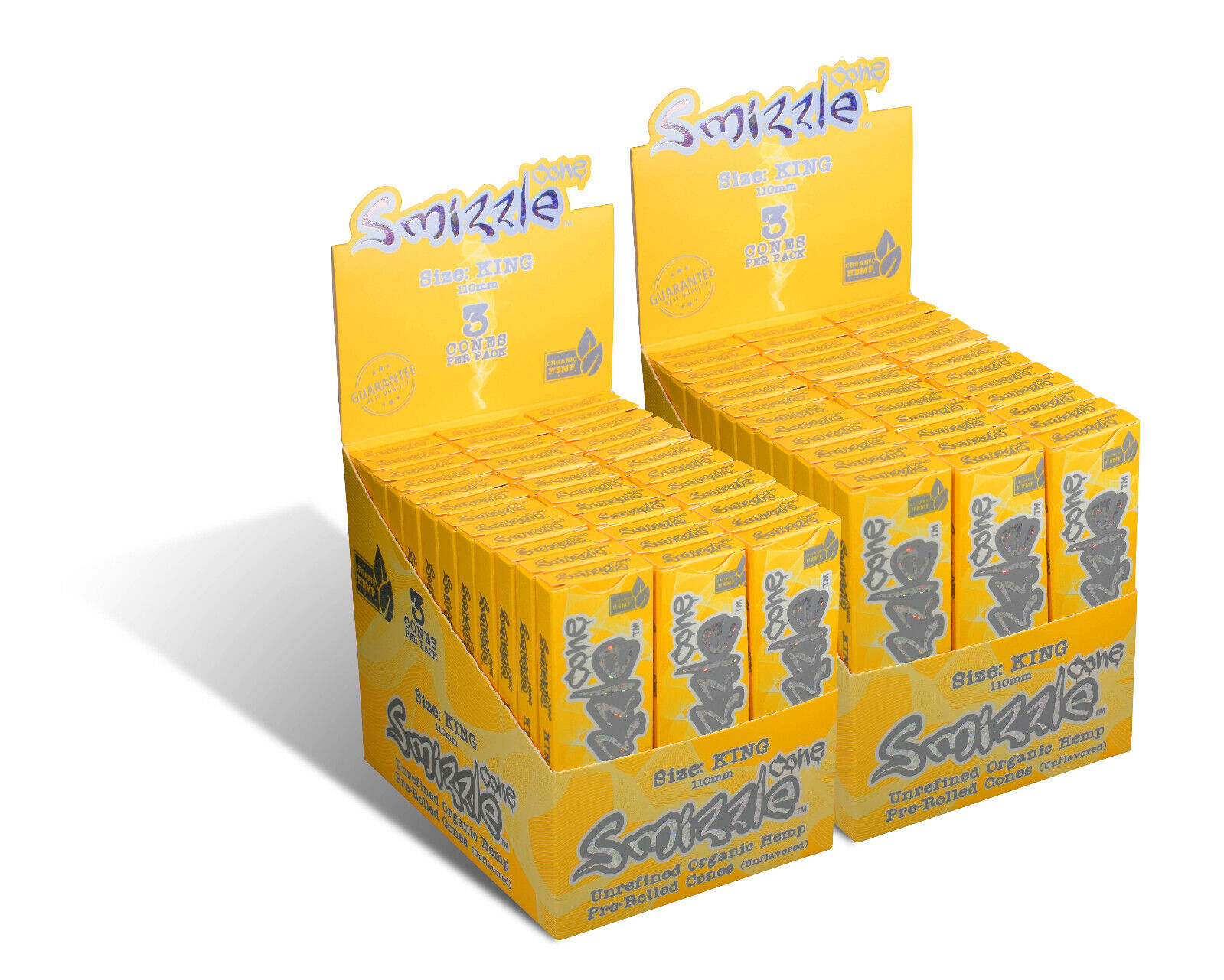 Smizzle King Cones in Retail Display Box - 2 Boxes, 216 pcs (108 x 2)