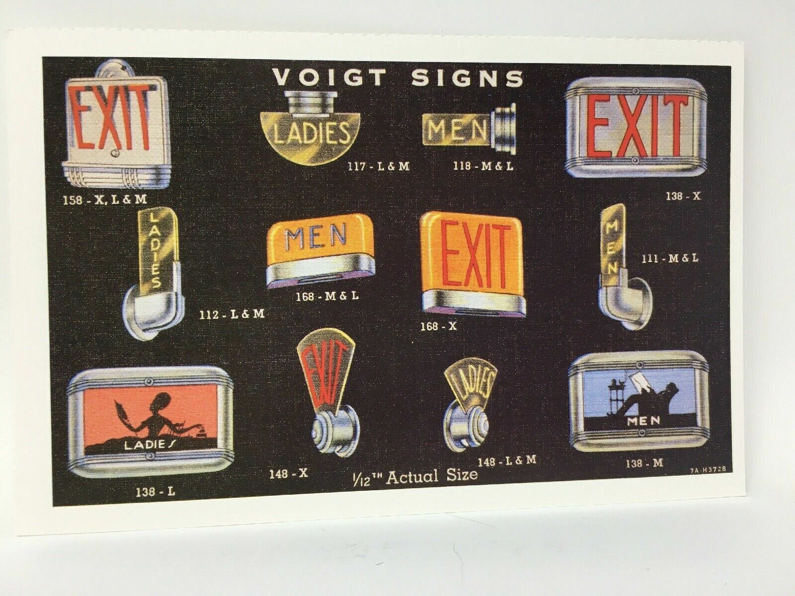 Voigt Signs Advertising Postcard 1989 Reprint