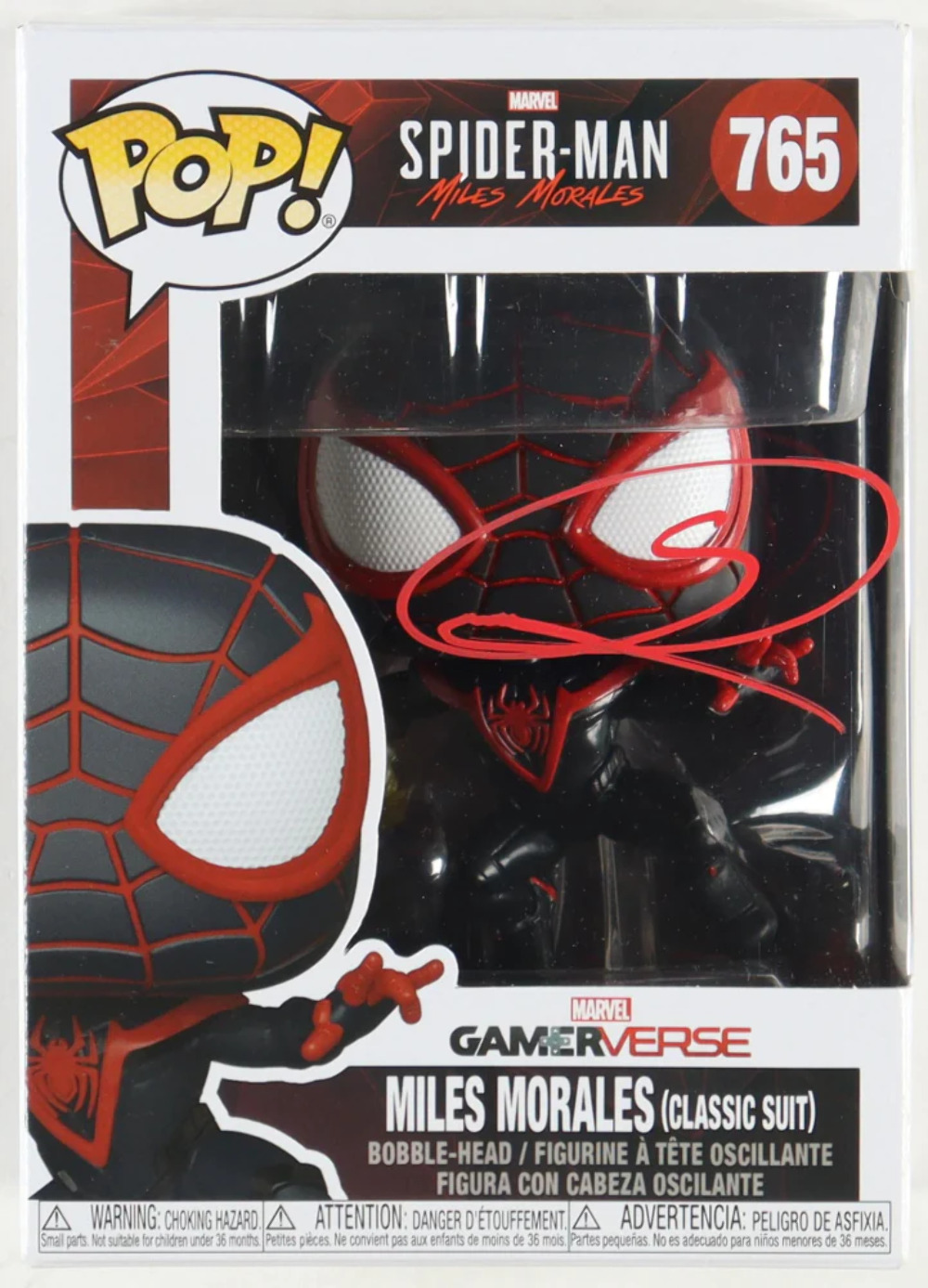 Shameik Moore Signed Spider-Man: Miles Morales #765 Gameverse Funko Pop Vinyl F