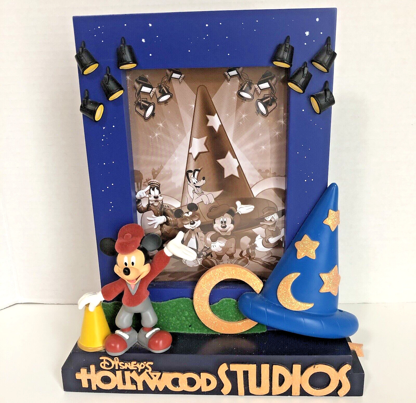 Disney's Hollywood Studios 3D Picture Frame w Mickey Mouse & Sorcerer's Hat