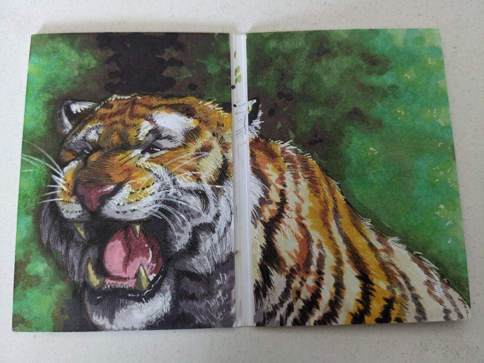 2018 UD Goodwin Champions The Jungle Book 1/1 Shere Khan Sketch by Elise Strong