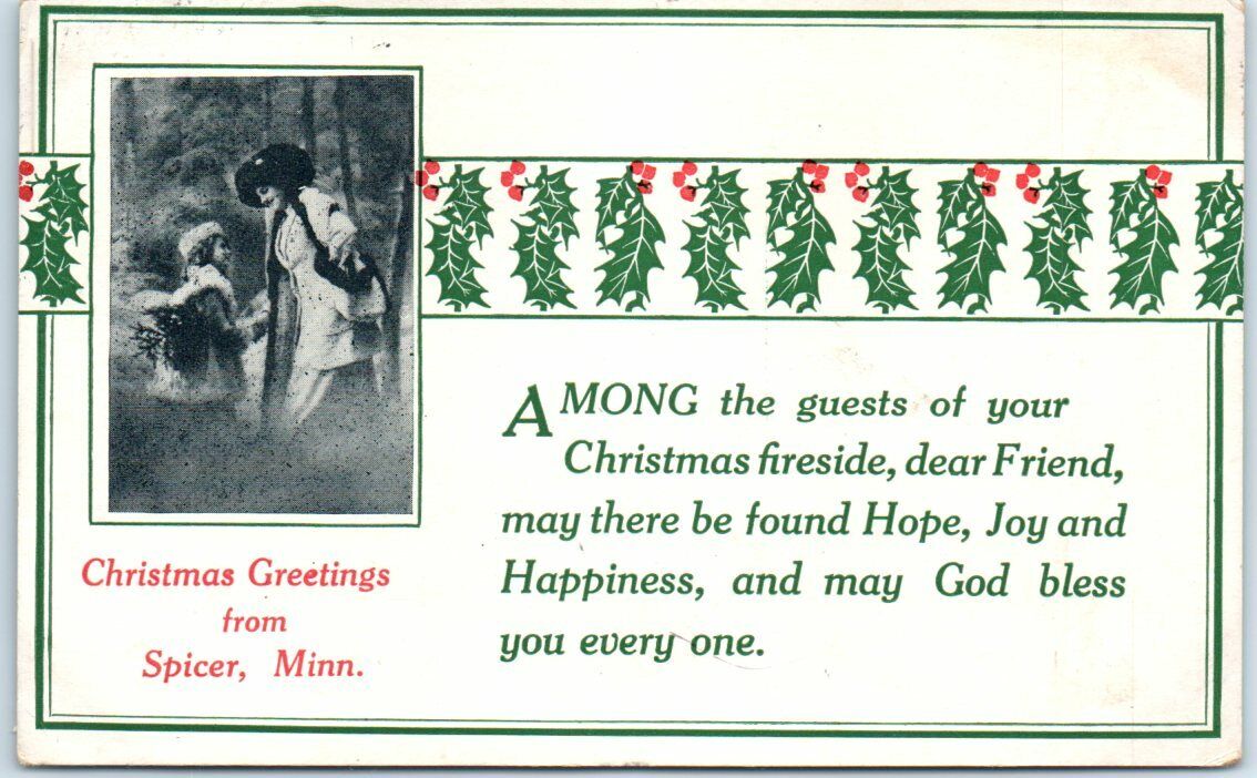 Postcard - Christmas Greetings