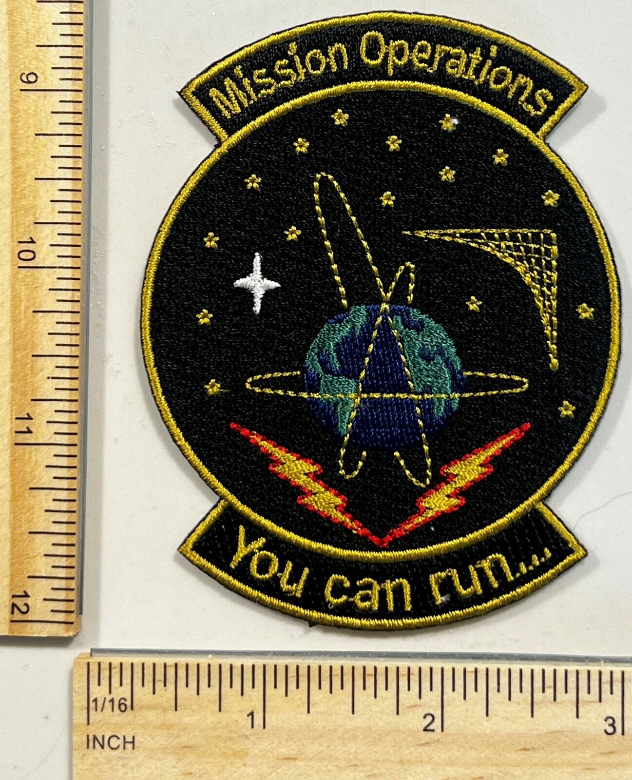 RARE - BLACK OPS MILITARY PATCH – MISSION OPERATIONS – YOU CAN RUN 