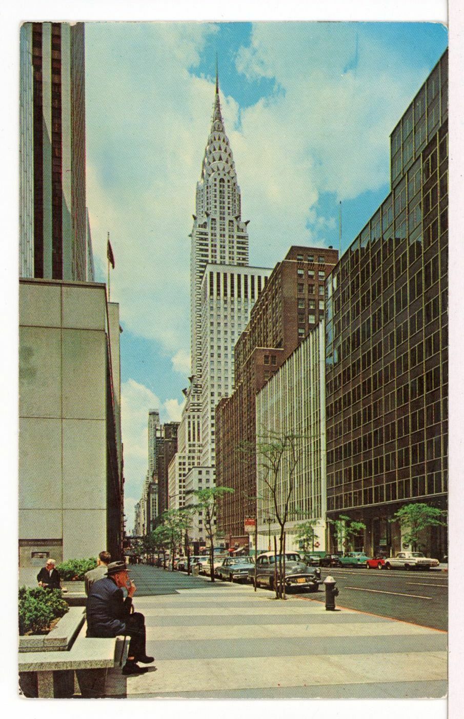 1964 - Looking Down 42nd St. to the Chrysler Building, New York, NY Postcard