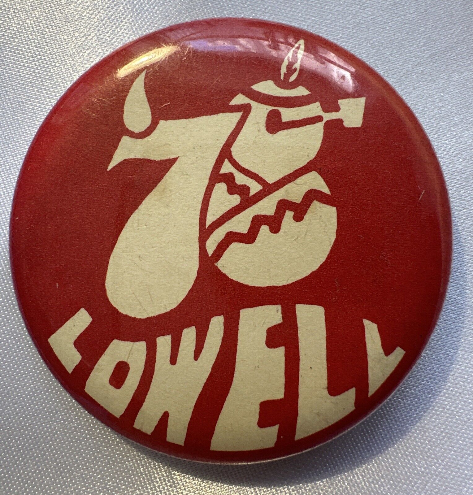 Vintage 1978 Lowell High School Lowell Indians 2” Pinback Button