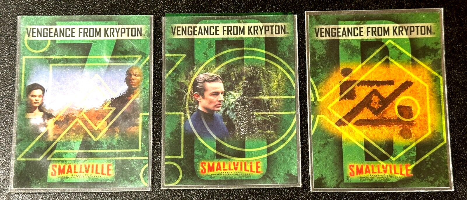 2006-07 Smallville Season 5 Vengeance from Krypton Card Set BL1-BL3 Inkworks