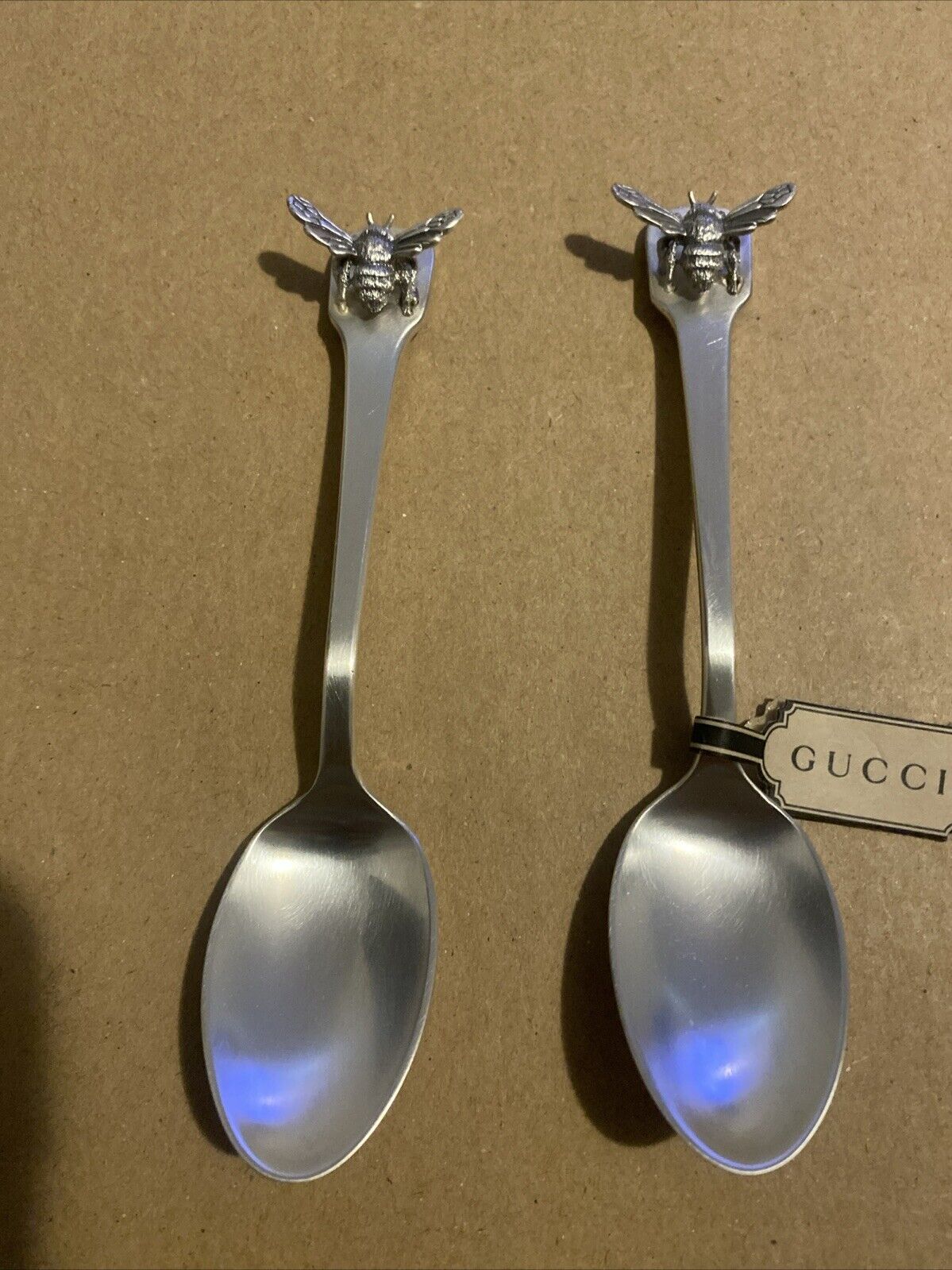 Gucci 696684 Bee Spoon Set Of 2