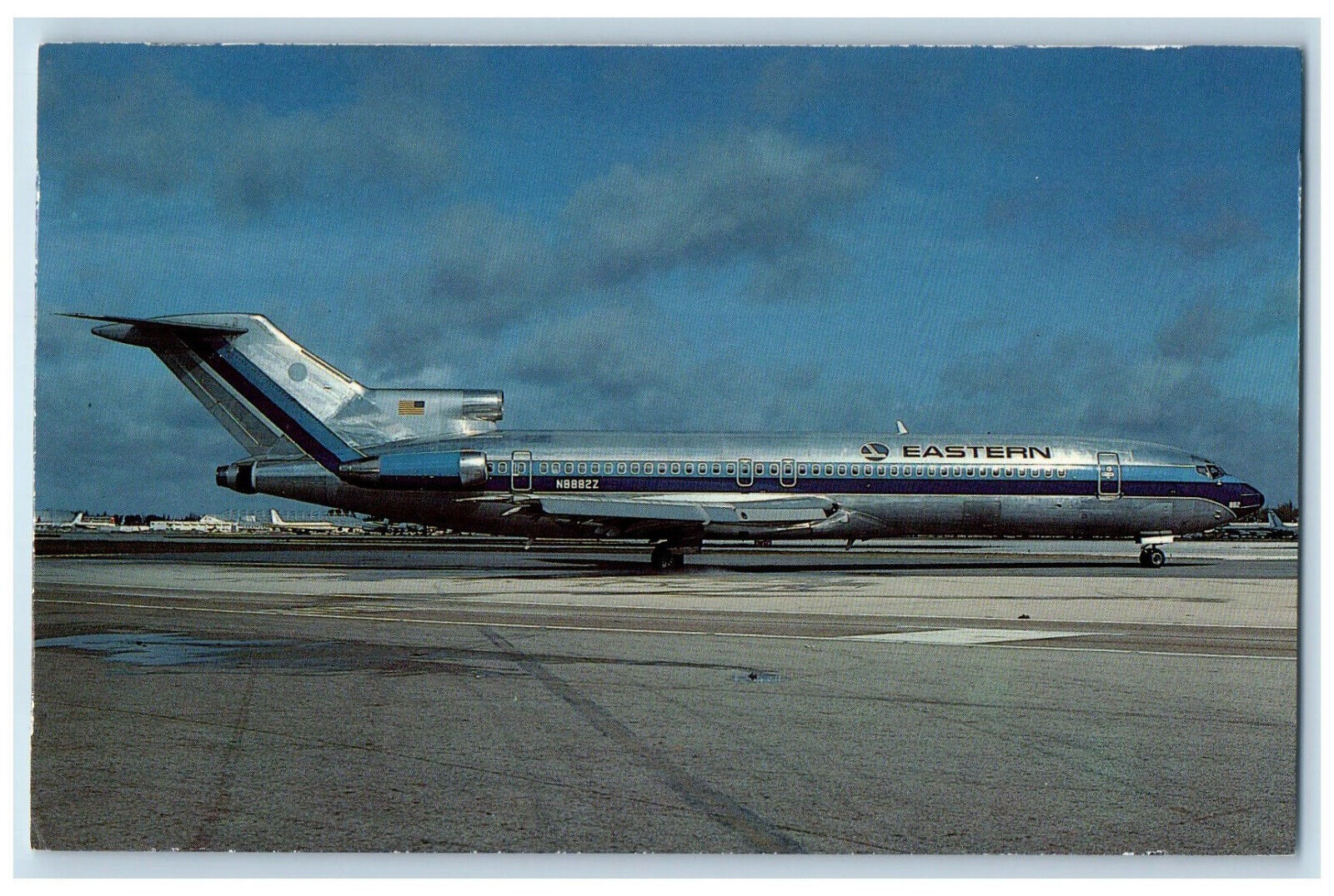 c1960s Eastern Airlines Boeing 727-225 Advanced Airplane N8882Z Postcard