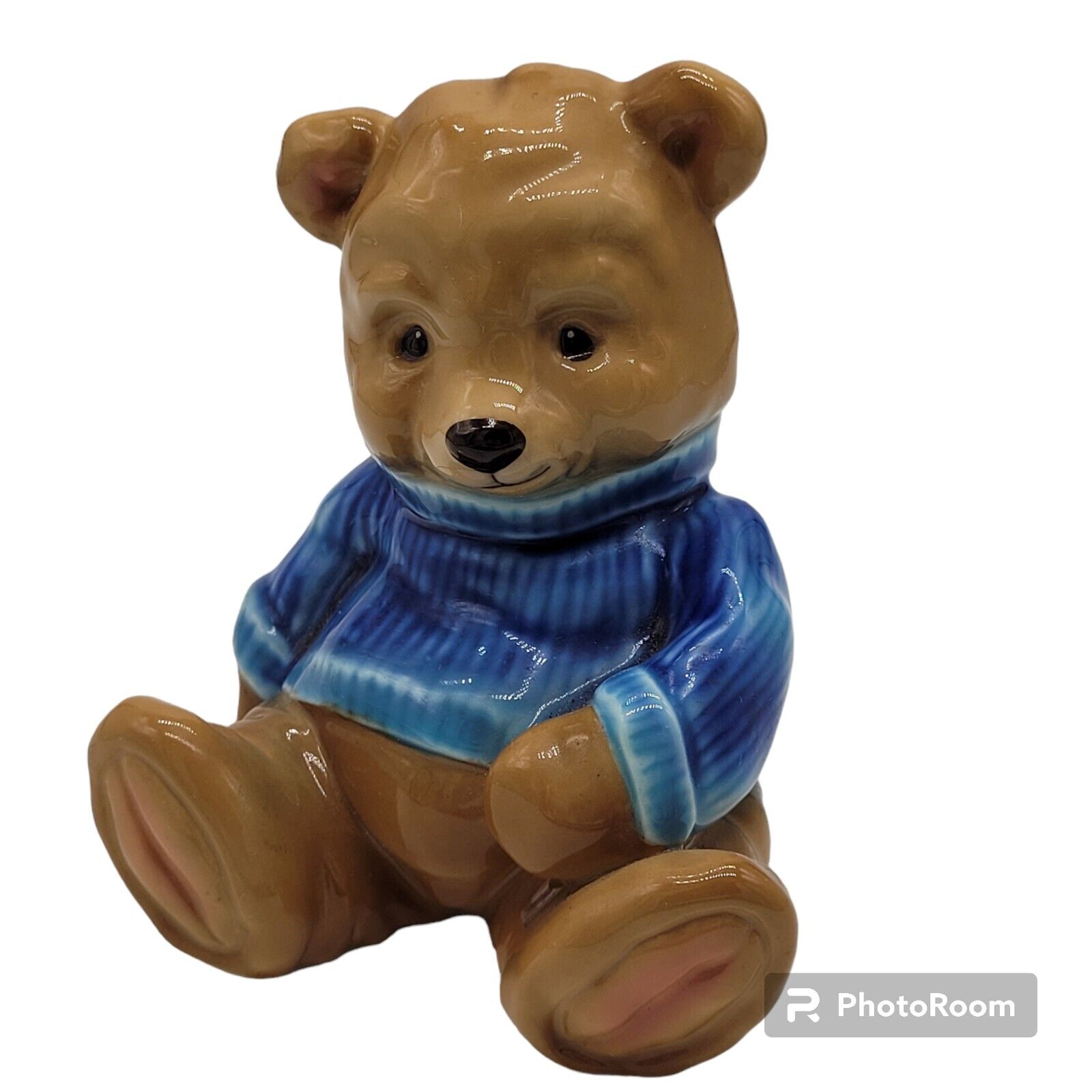 Enesco Happy Hug  Bear by Michael Hague Procelain Figurine 4 in Tall 1997