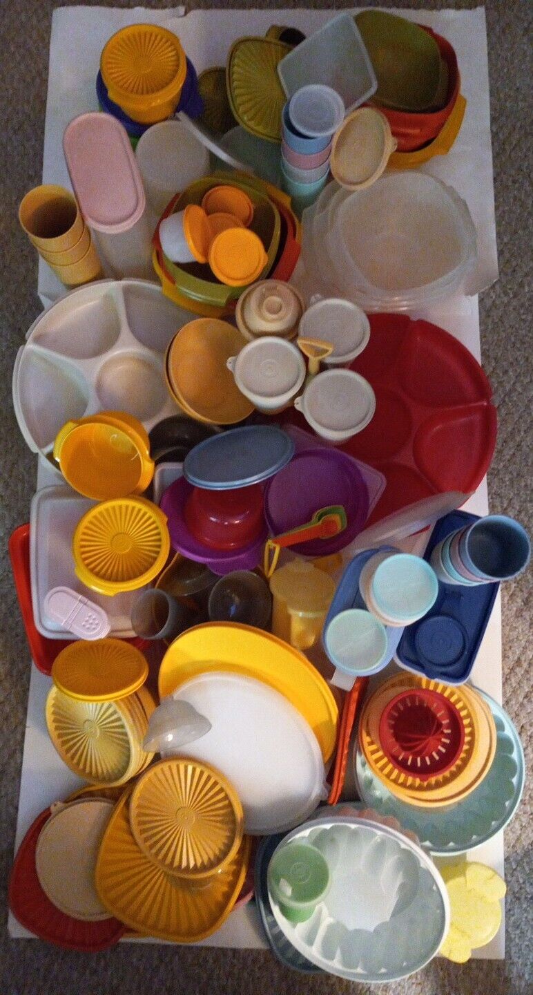Huge 155+ Lot Vintage Tupperware Great Variety Some Desired Pieces That Are HTF