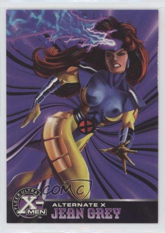 1995 Fleer Ultra Marvel X-Men All-Chromium Alternate-X Embossed Jean Grey s1t