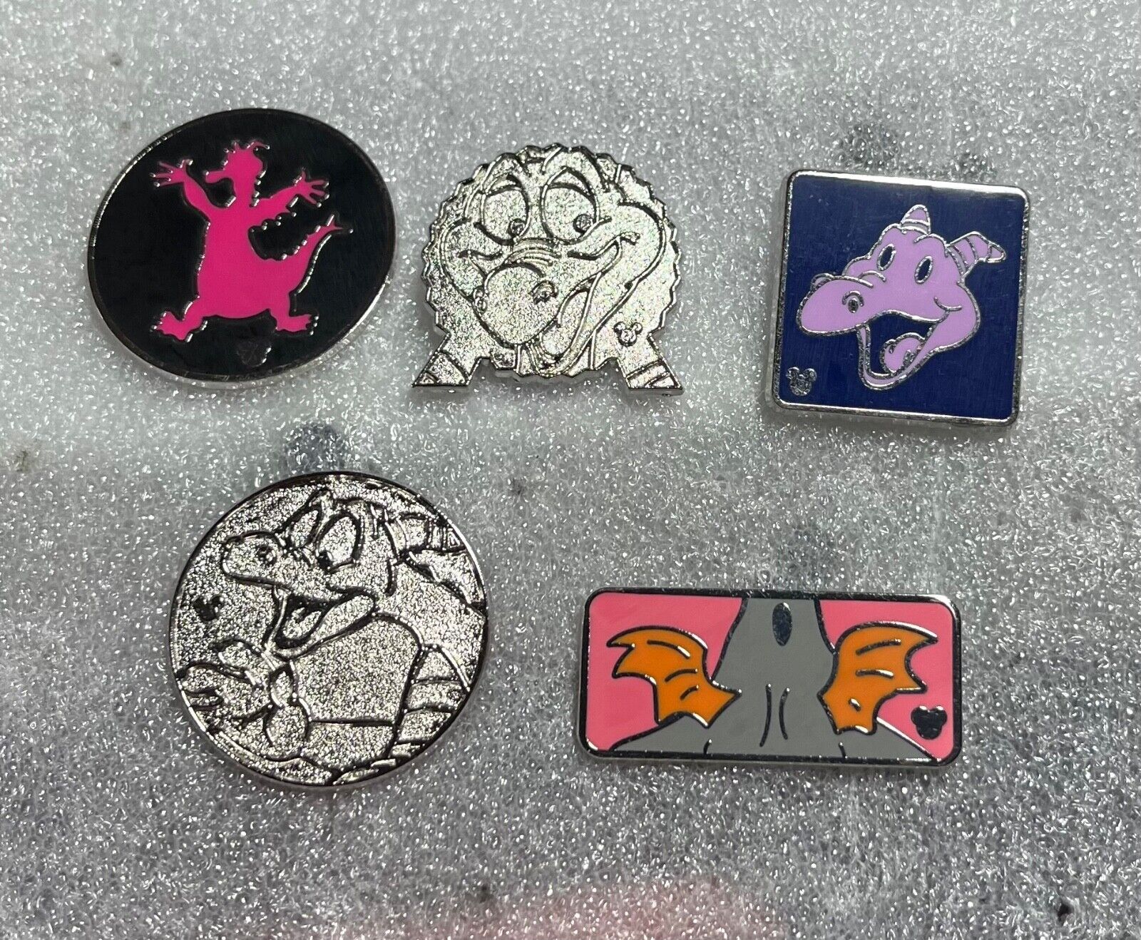 Lot of 5 Figment Disney Trading Pins