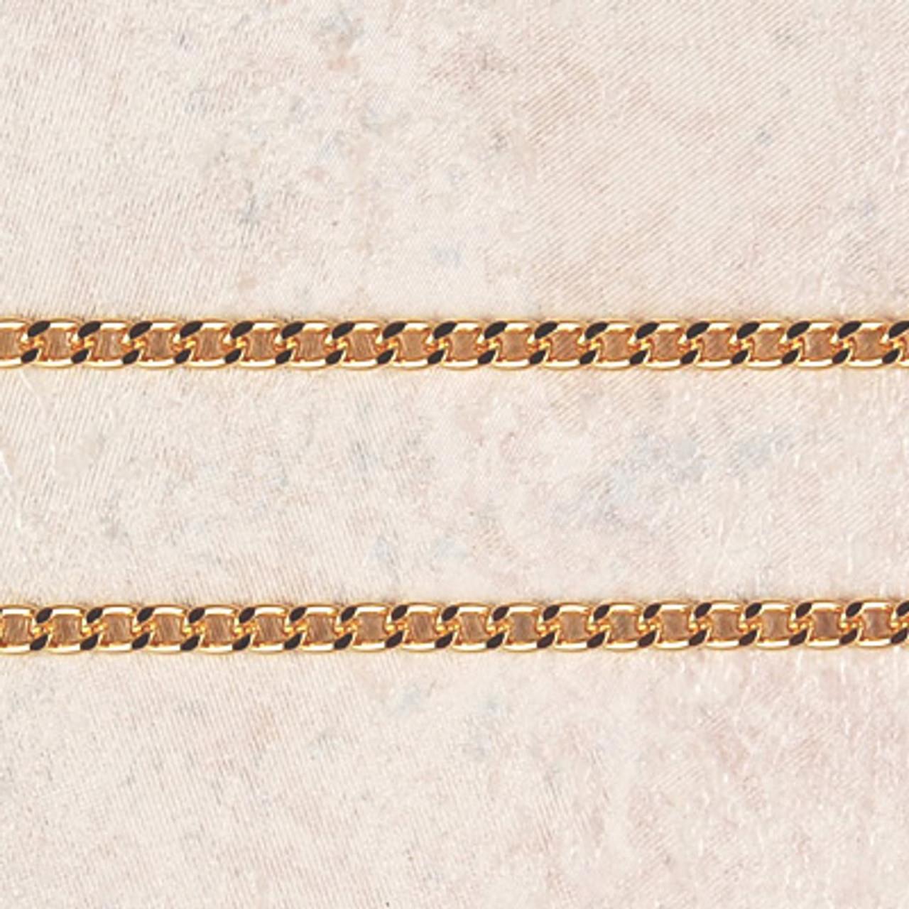Gold Tone Heavy Chain with Clasp Size 24in Comes Carded